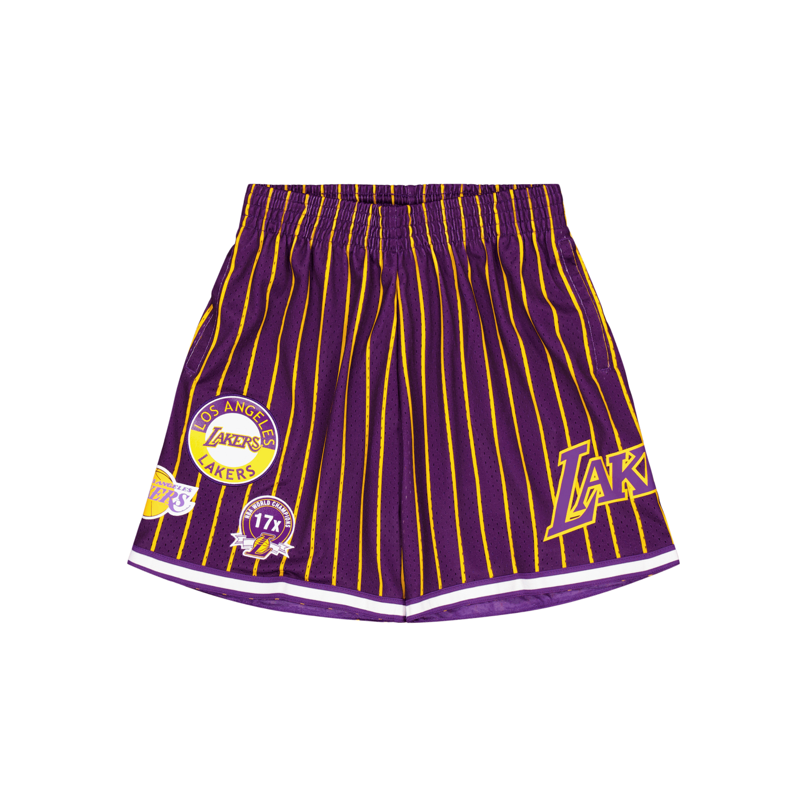 M&n City Collection Mesh Short Purple/gold