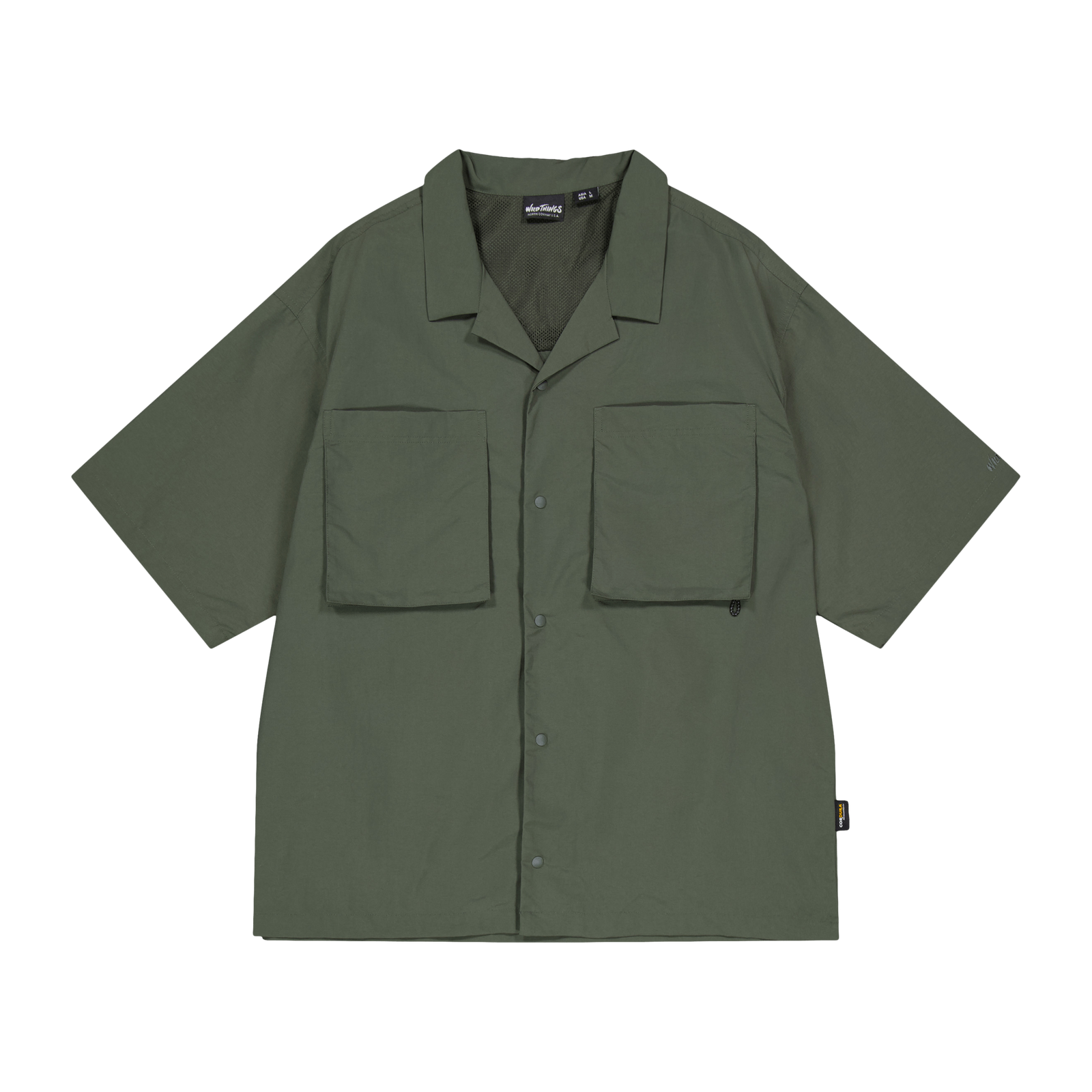 Half Sleeve Camp Shirts Olive