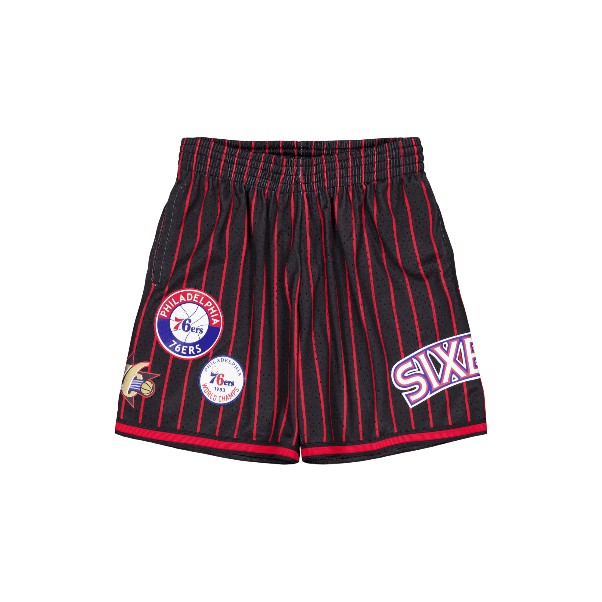 M&n City Collection Mesh Short Black/red