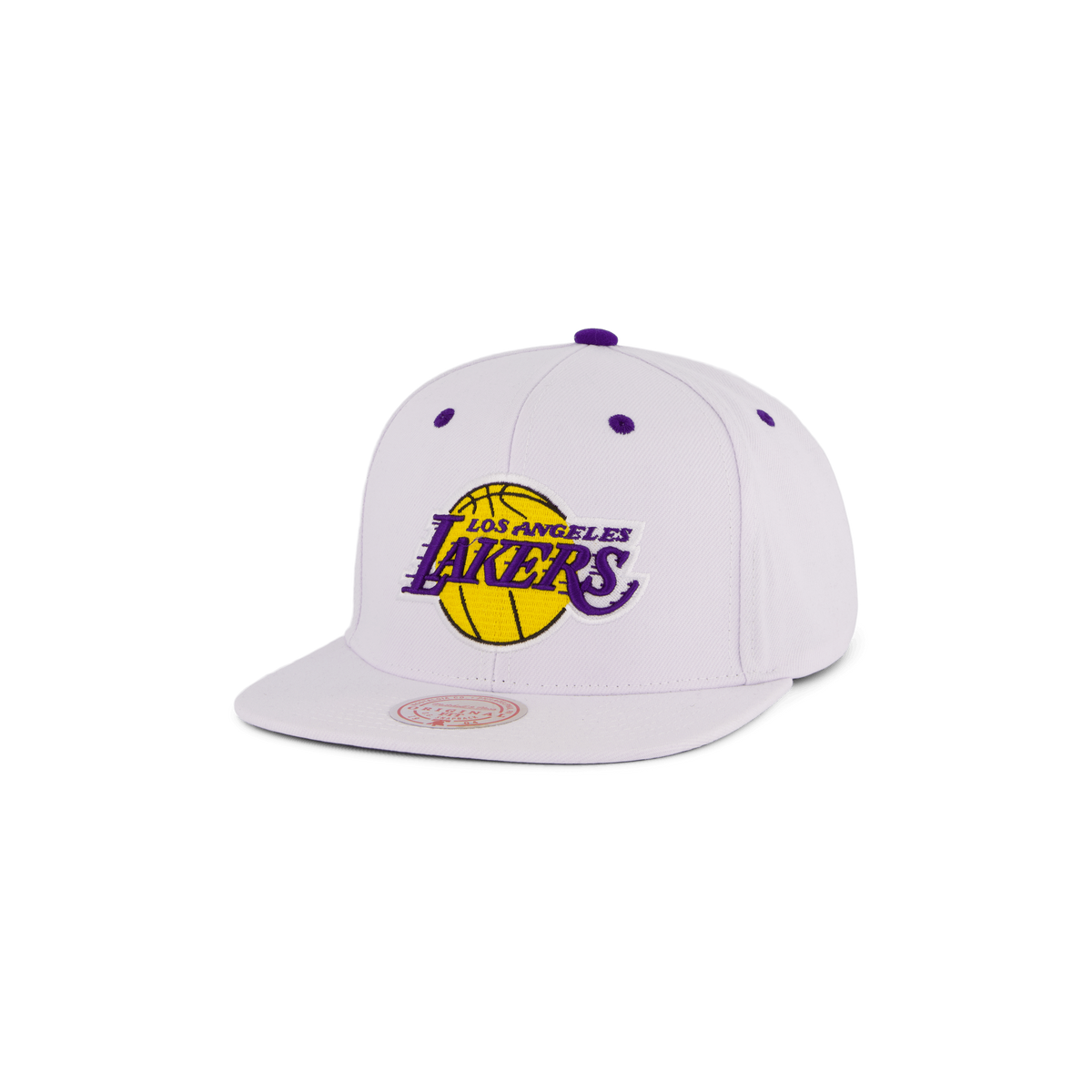 Lakers White Team Color Snapback