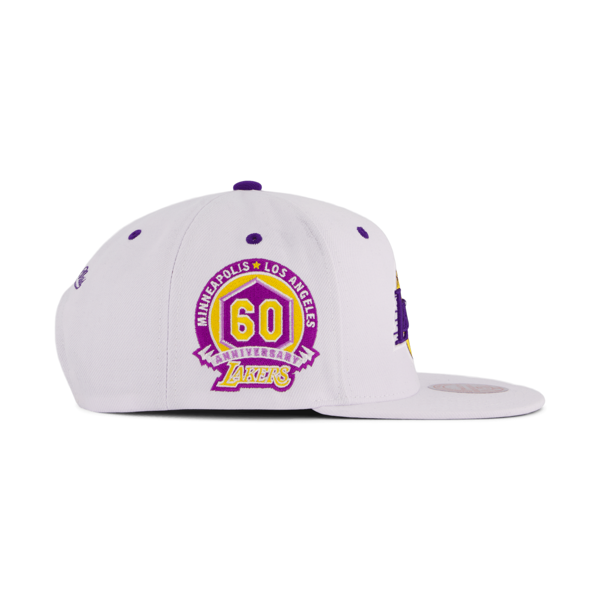 Lakers White Team Color Snapback