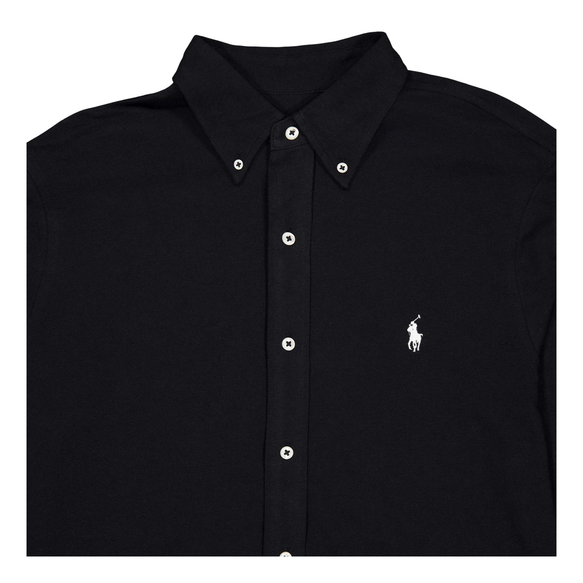 Featherweight Mesh Shirt Polo Black