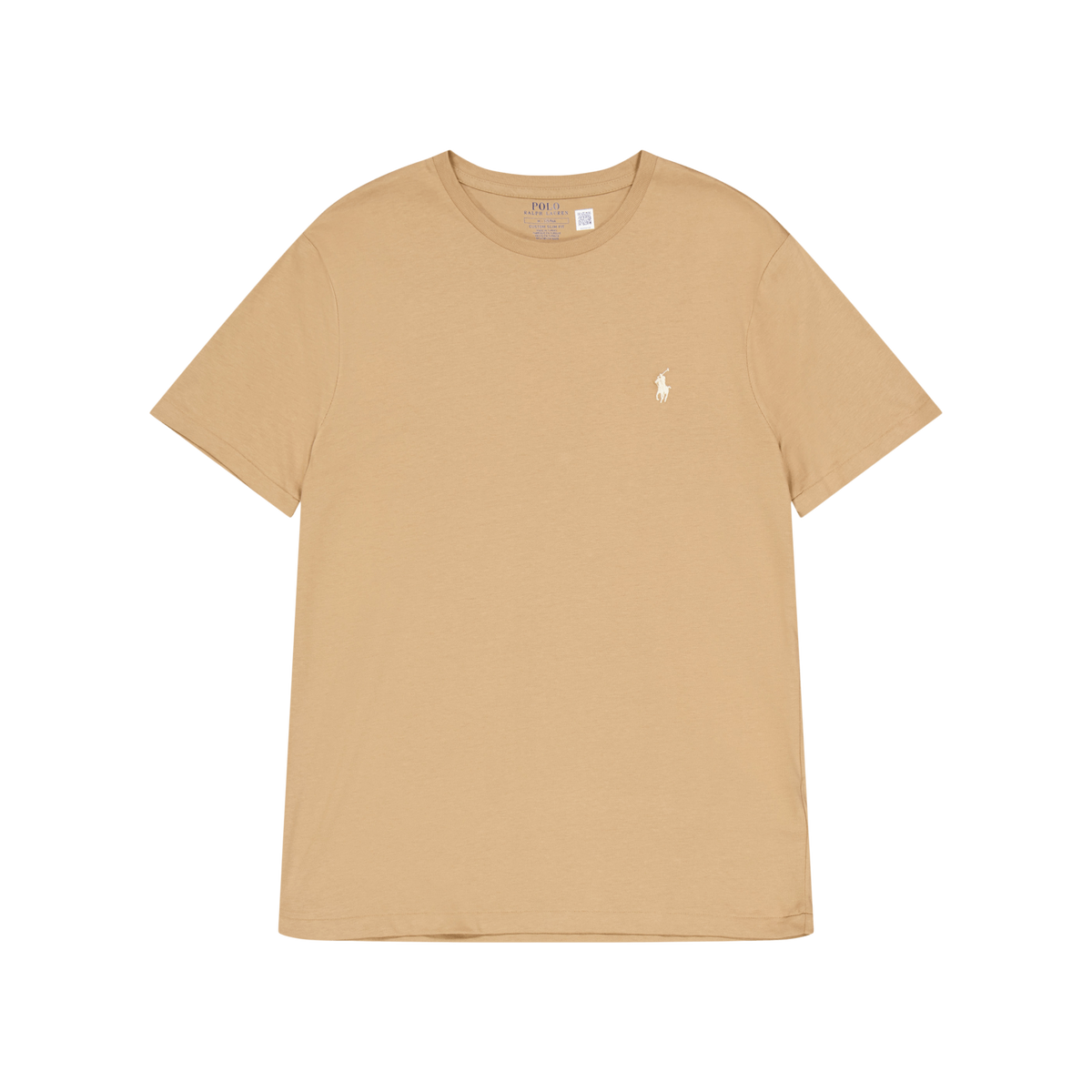 Custom Slim Jersey Crewneck T-Shirt Cafe Tan