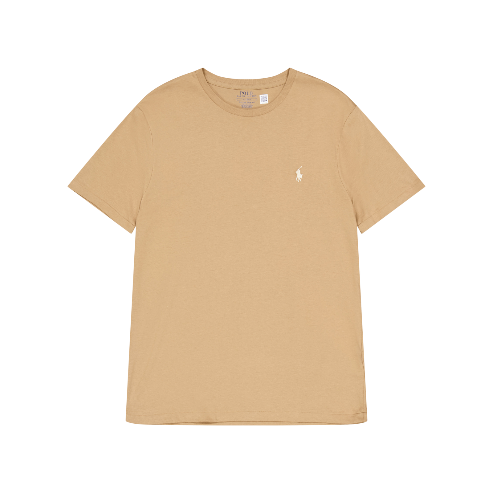 Custom Slim Jersey Crewneck T-Shirt Cafe Tan