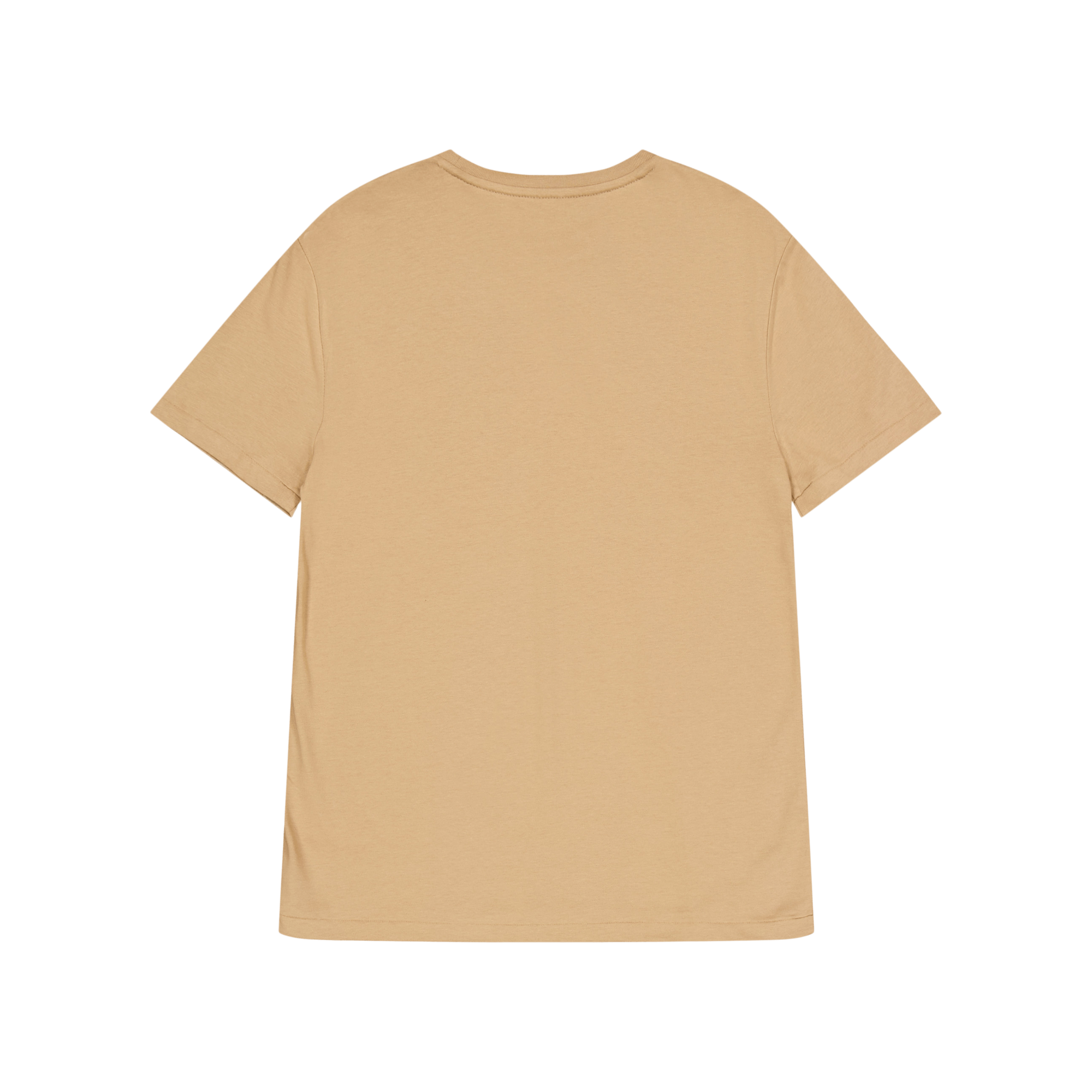 Custom Slim Jersey Crewneck T-Shirt Cafe Tan