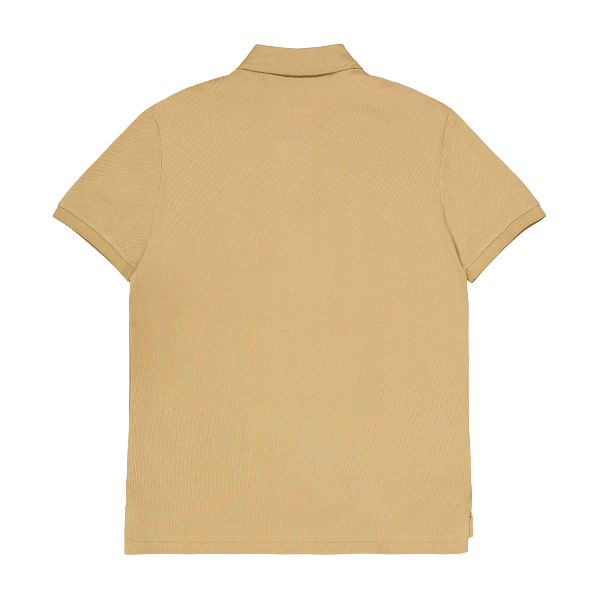 Custom Slim Fit Mesh Polo Shirt Cafe Tan