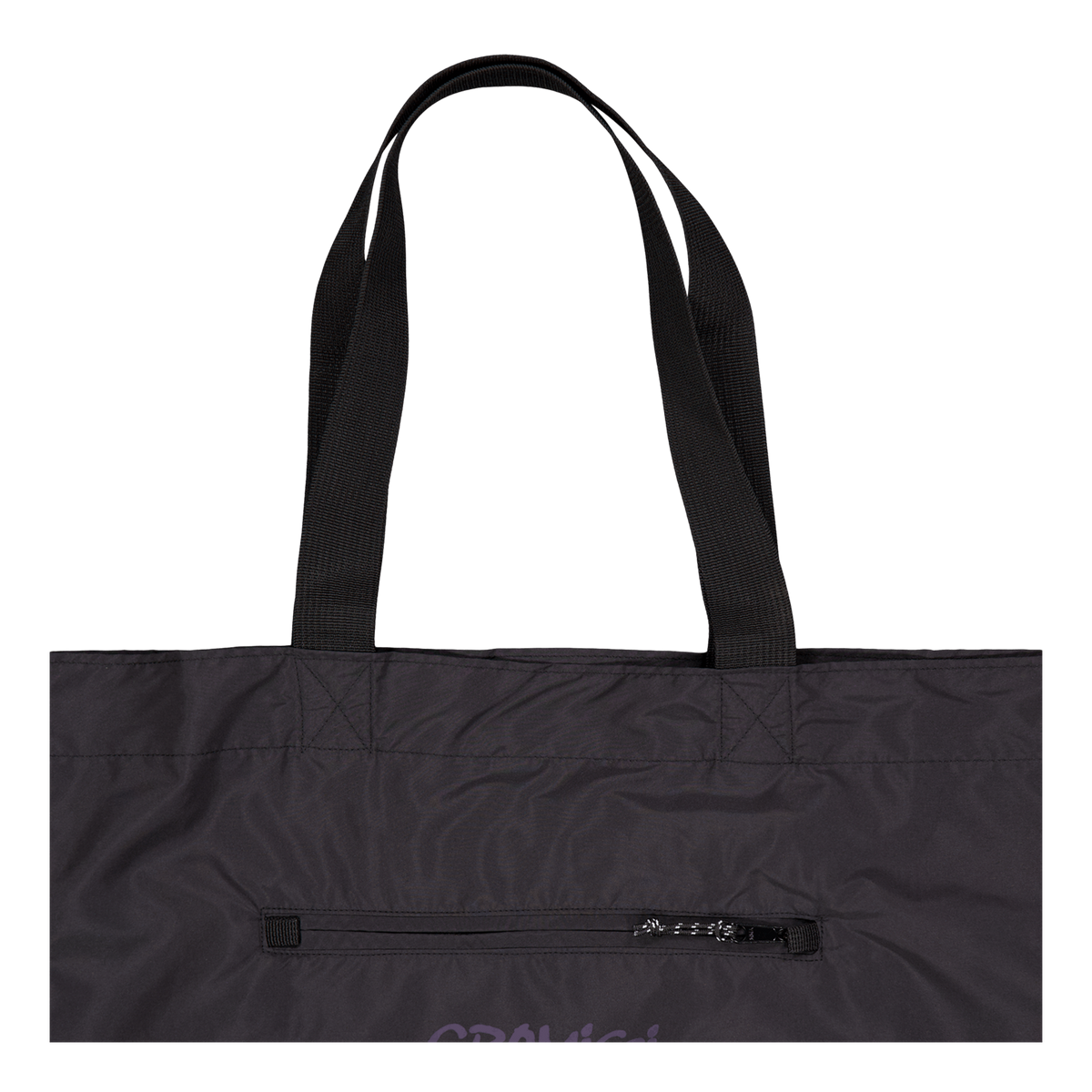 Shell Tote Black / Purple
