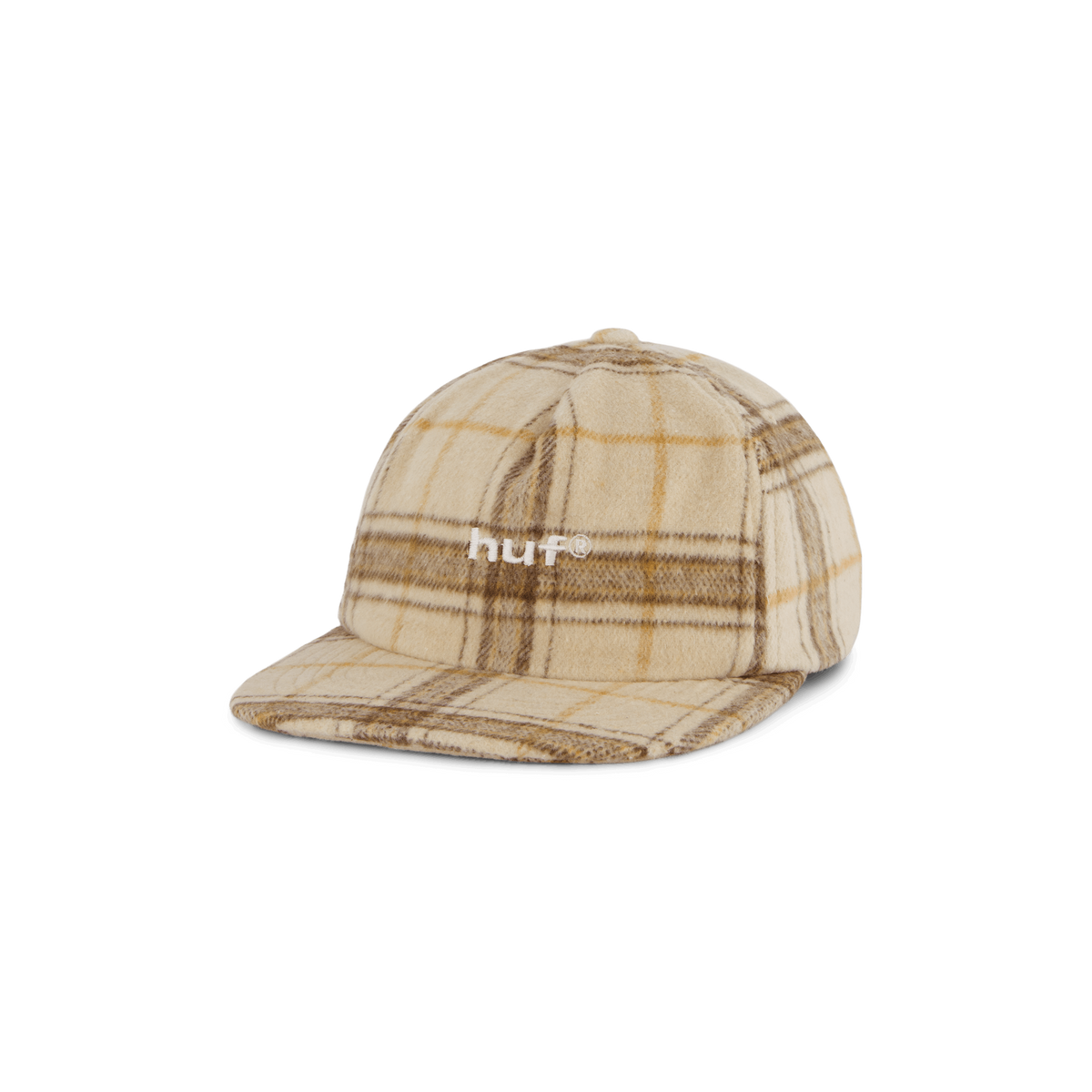 98 Plaid 5 Panel Hat Oatmeal