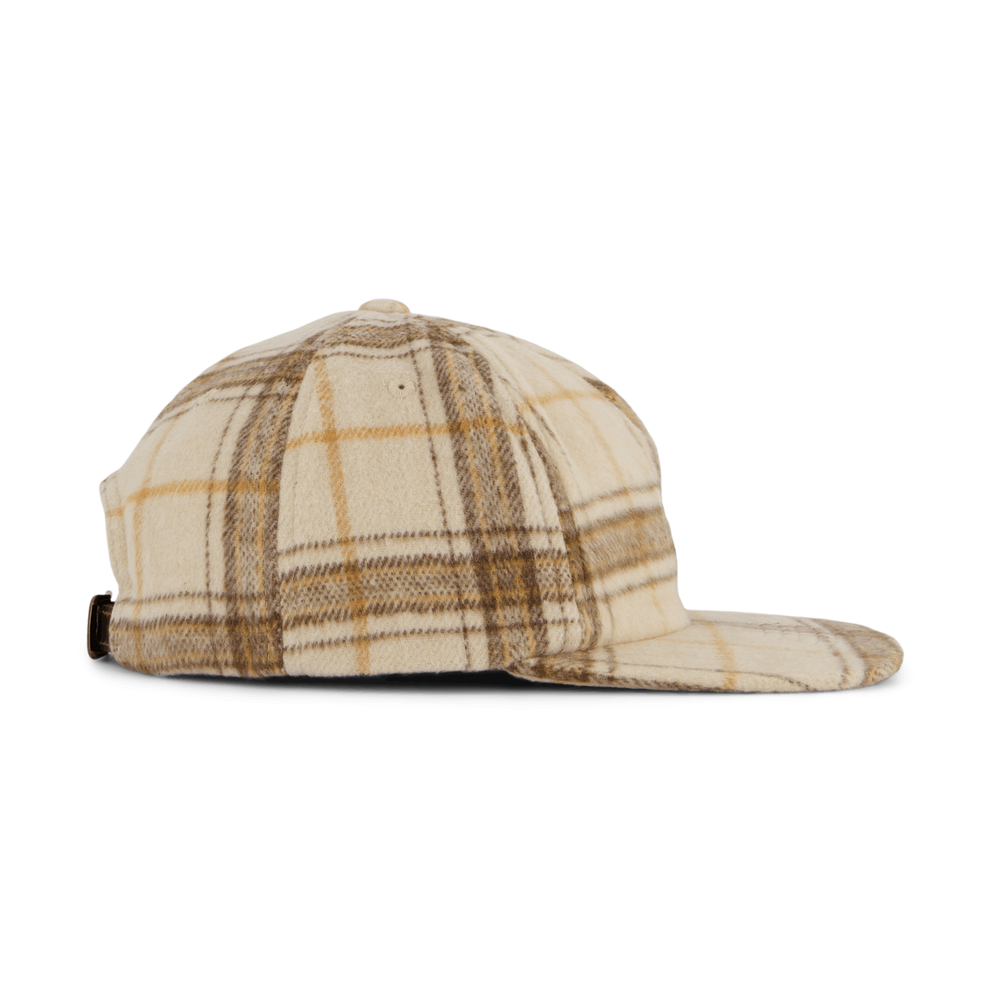 98 Plaid 5 Panel Hat Oatmeal