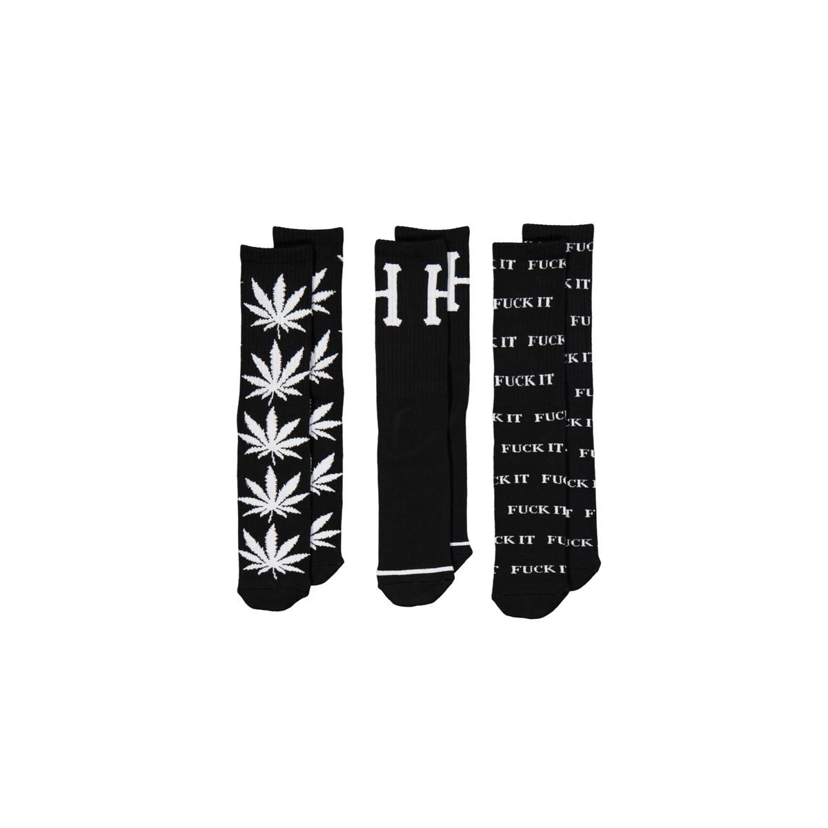 Huf Variety 3 Pack Sock Black/white