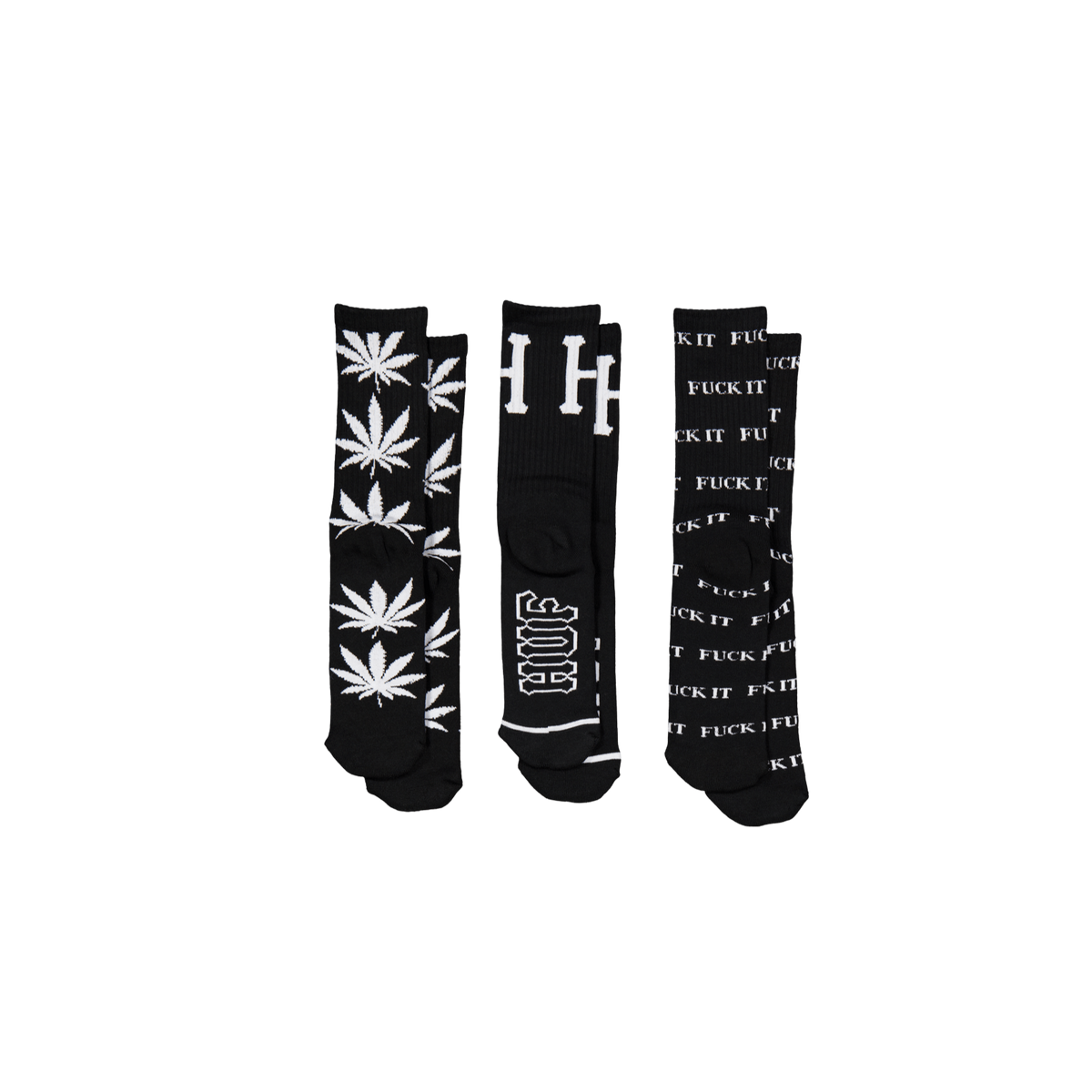 Huf Variety 3 Pack Sock Black/white