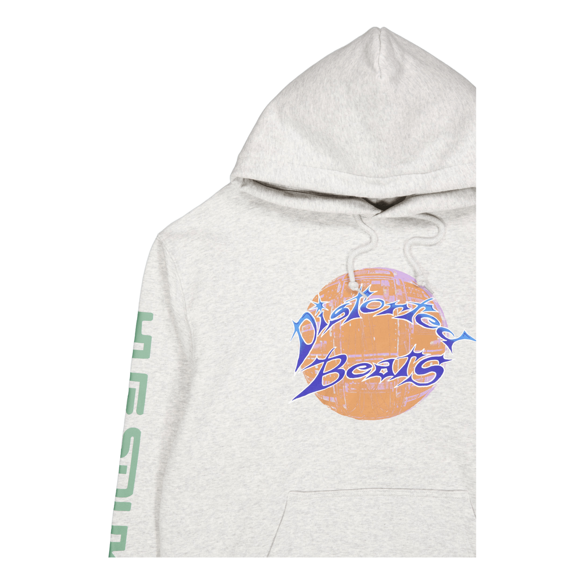 Distorted P/o Hoodie Heather Grey