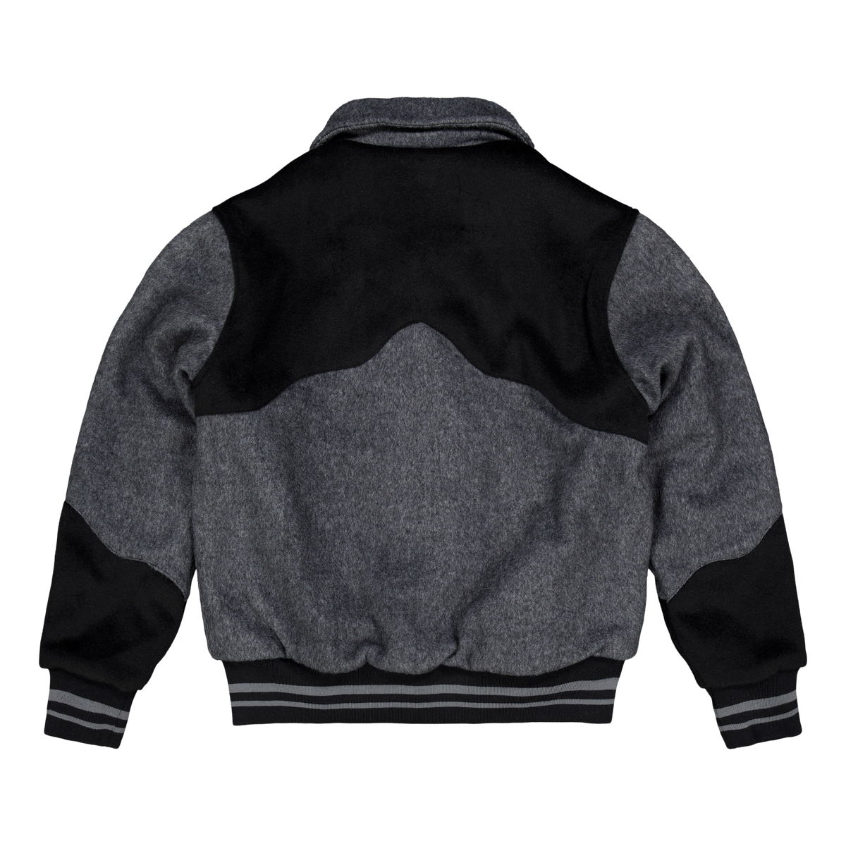 Western Varsity Jacket Grey