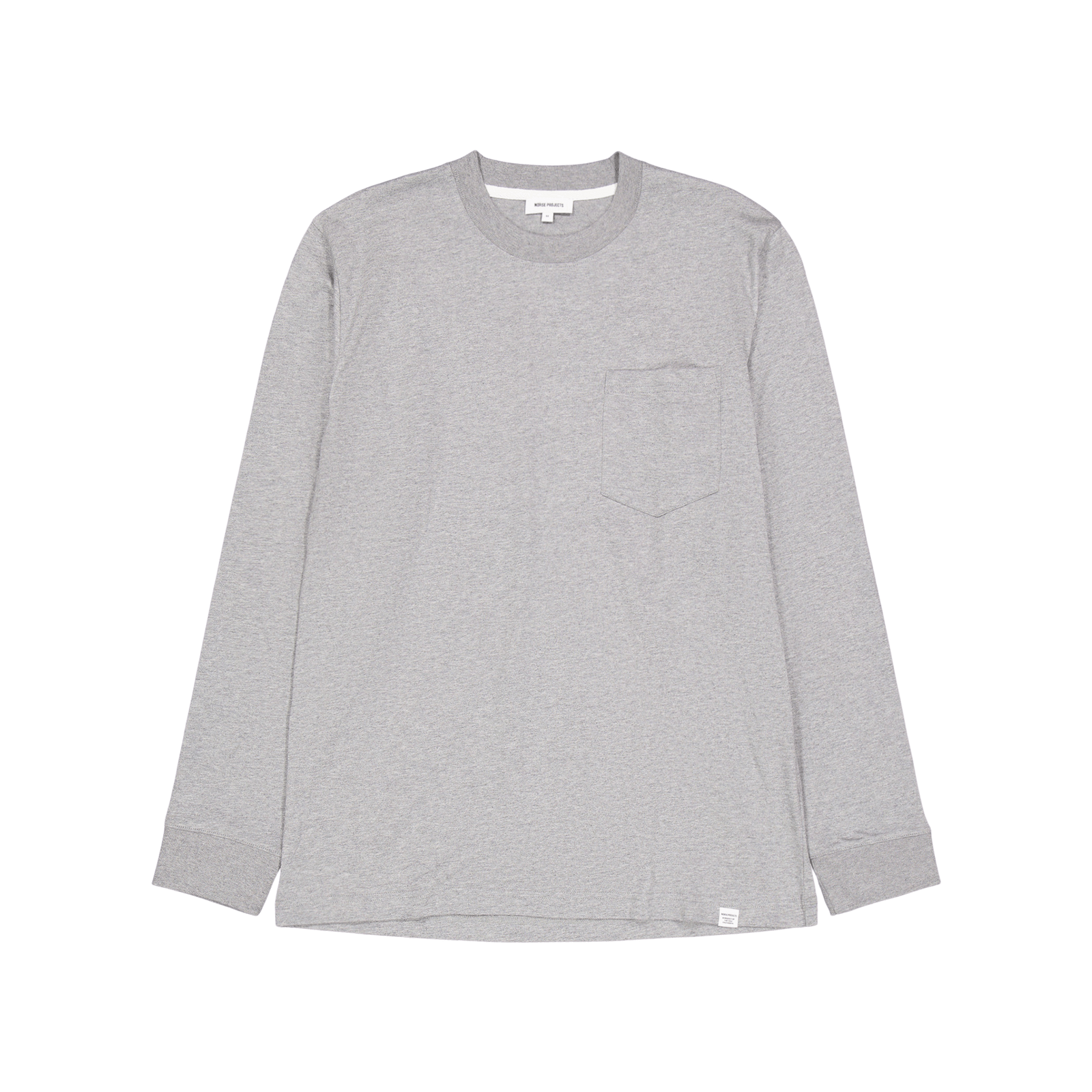 Johannes Standard Pocket Ls Light Grey Melange