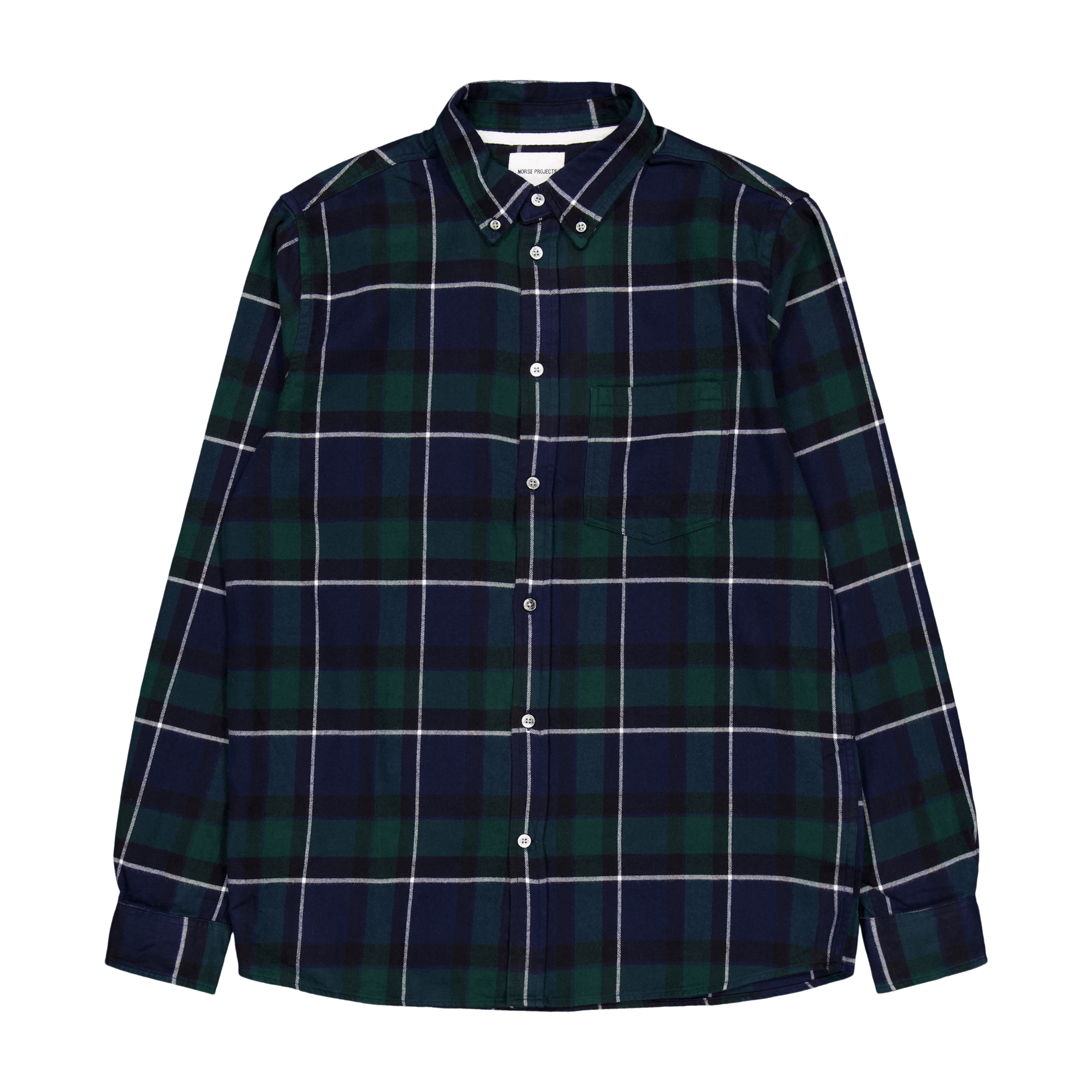 Anton Brushed Flannel Check Black Watch Check