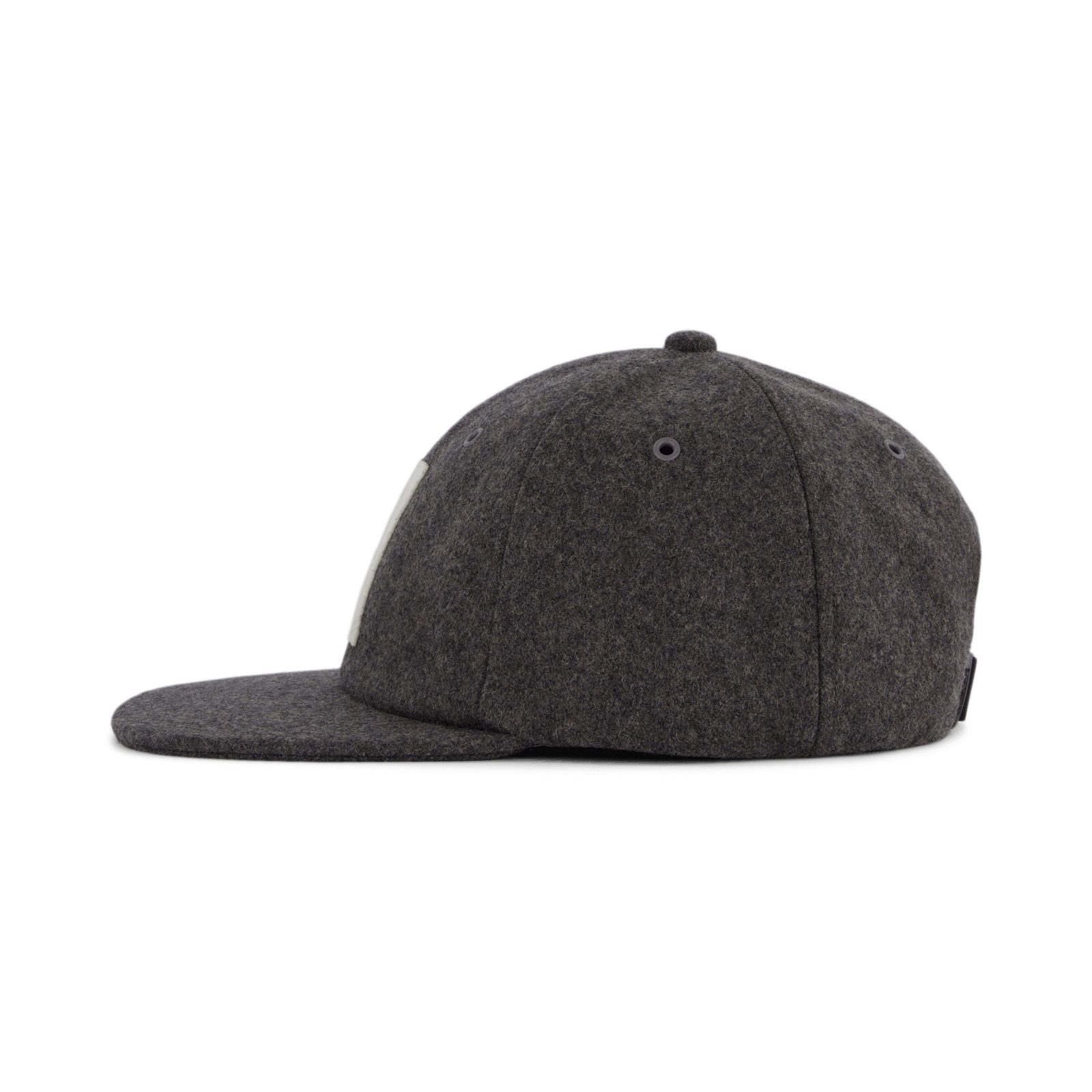 Wool Sports Cap Charcoal Melange