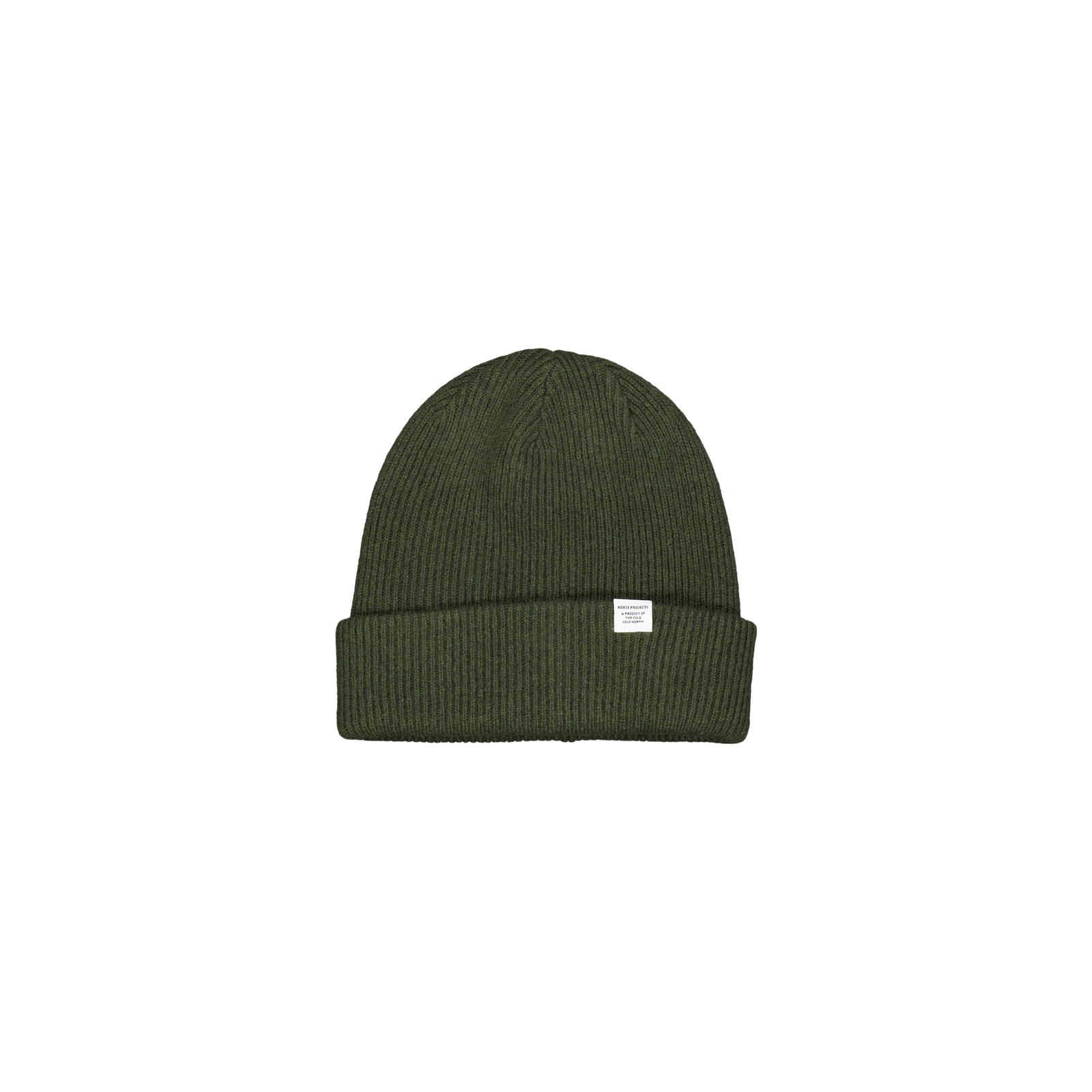 Merino Lambswool Beanie Army Green