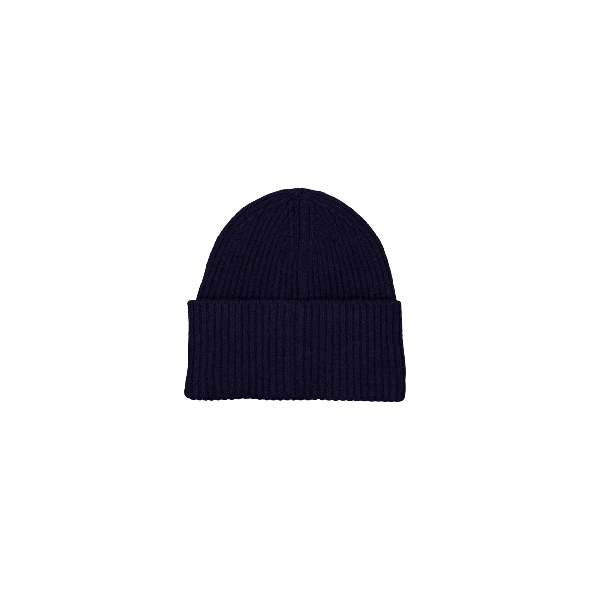 Merino Lambswool Rib N Logo Be Dark Navy