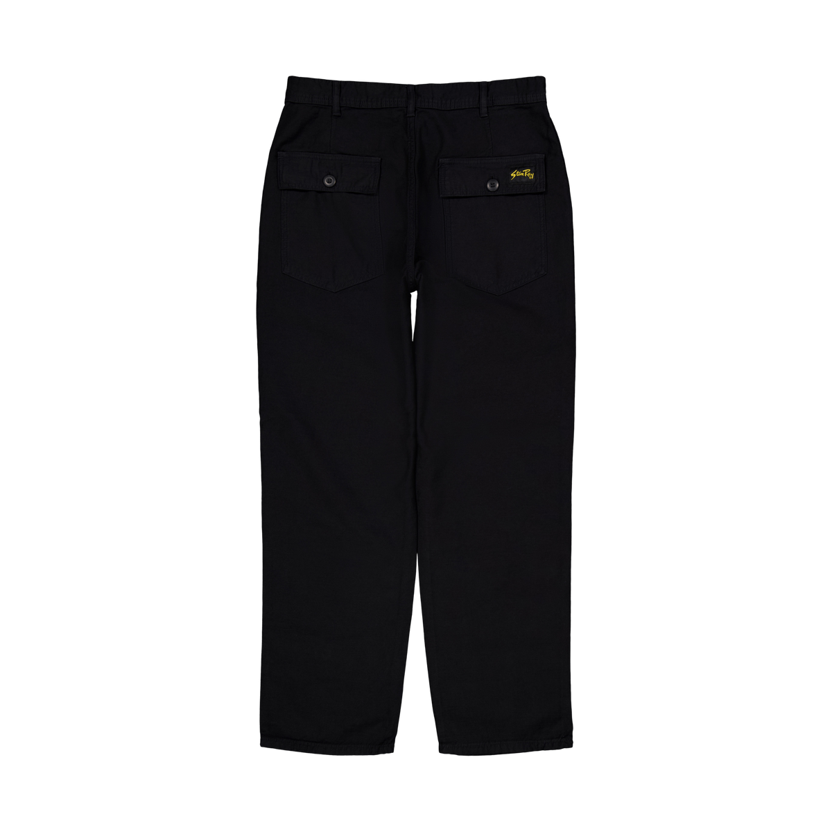 Fat Pant Black Sateen