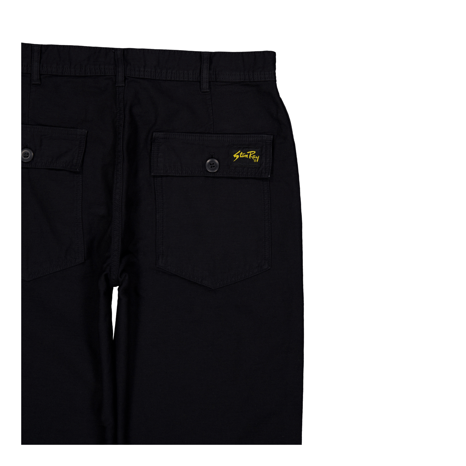 Fat Pant Black Sateen