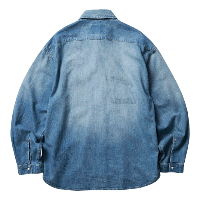 Vintage Wash Denim Shirt Indigo