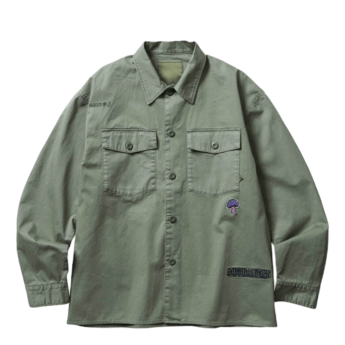 Garmentdyed Army Shirt Olive