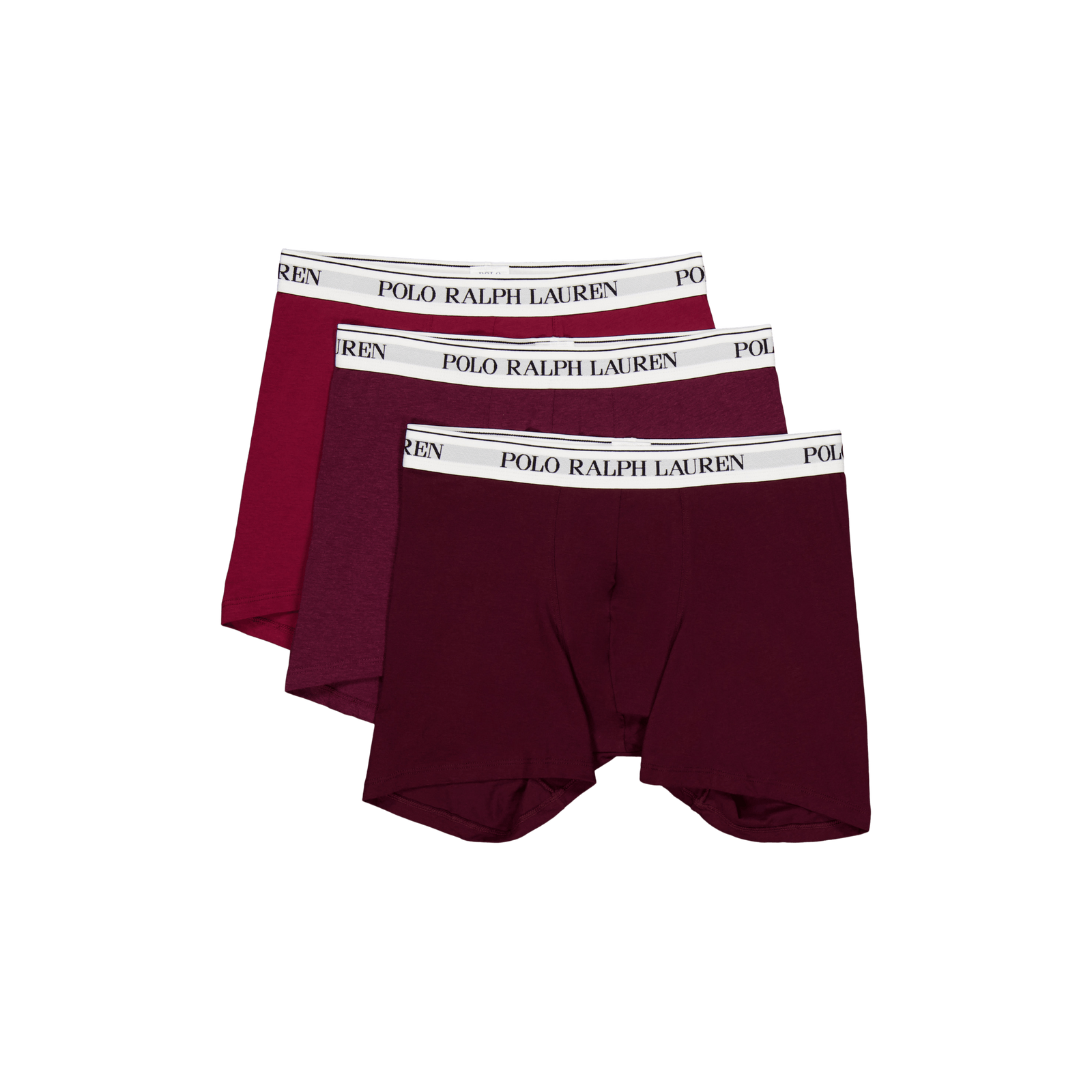 Stretch Cotton Boxer Brief 3-Pack 3Pk Rich Ruby/Wne Htr/Red Crpt