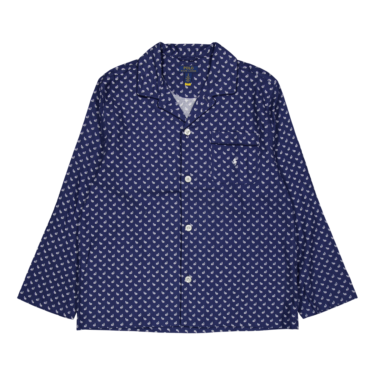 Plaid Flannel Pajama Set Navy Plaid