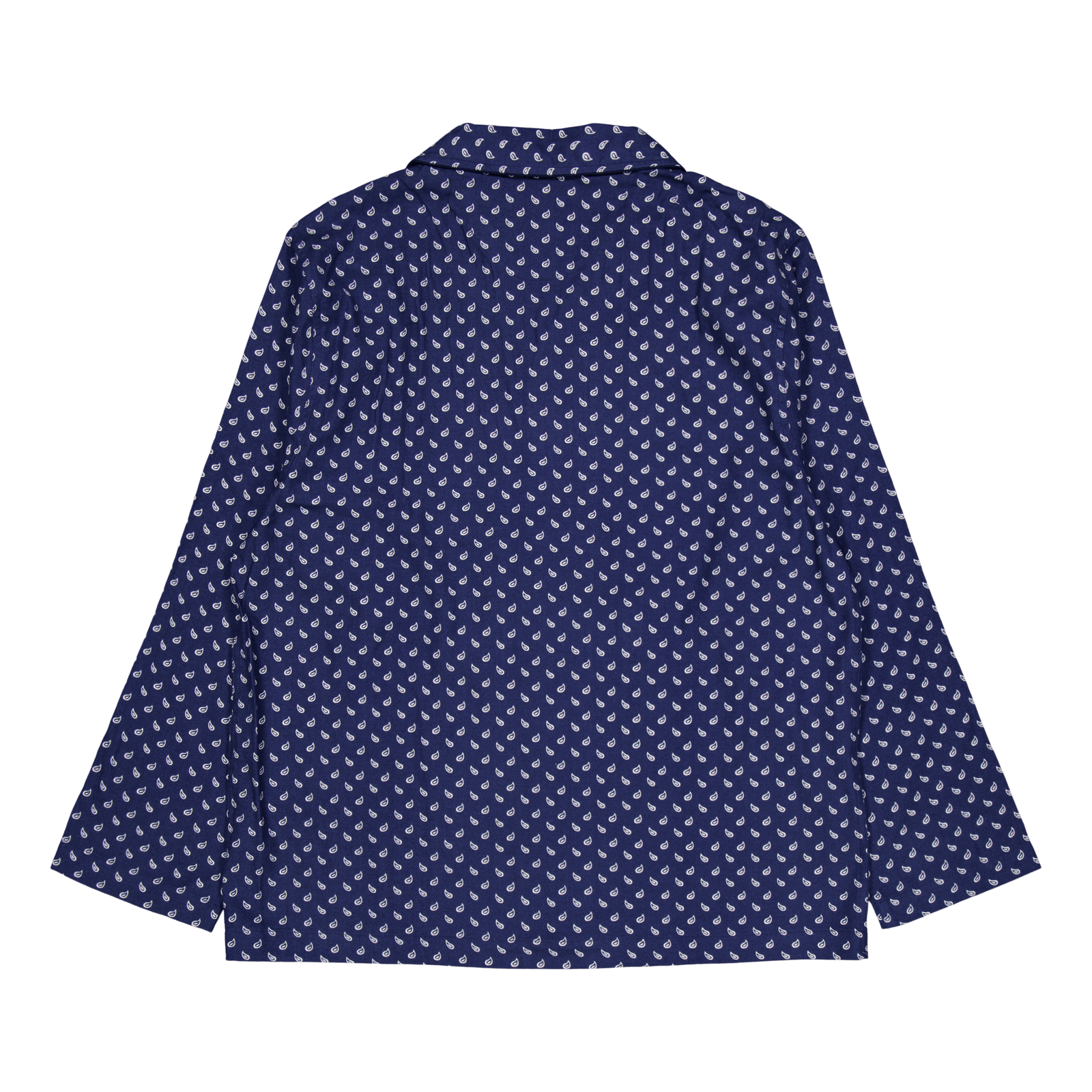 Plaid Flannel Pajama Set Navy Plaid