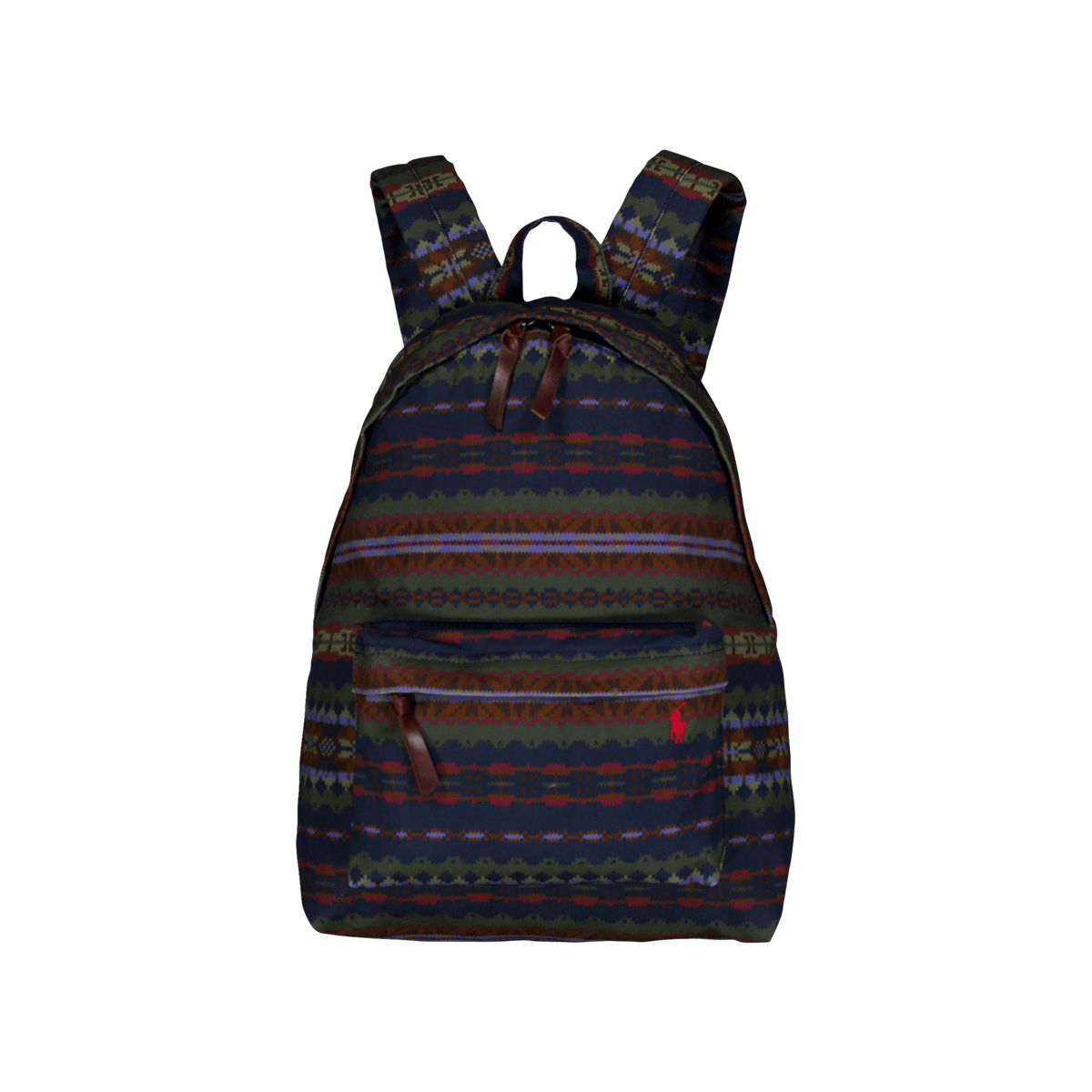 Fair Isle Canvas Backpack Printed Fairisle