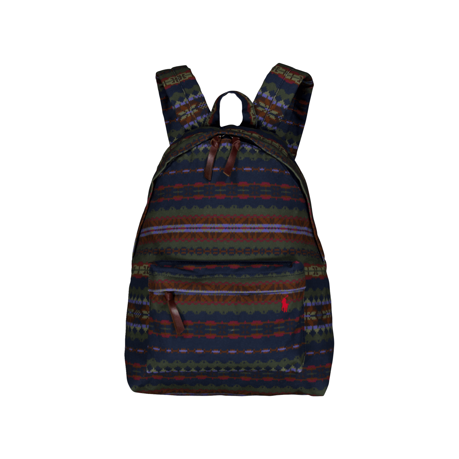 Fair Isle Canvas Backpack Printed Fairisle