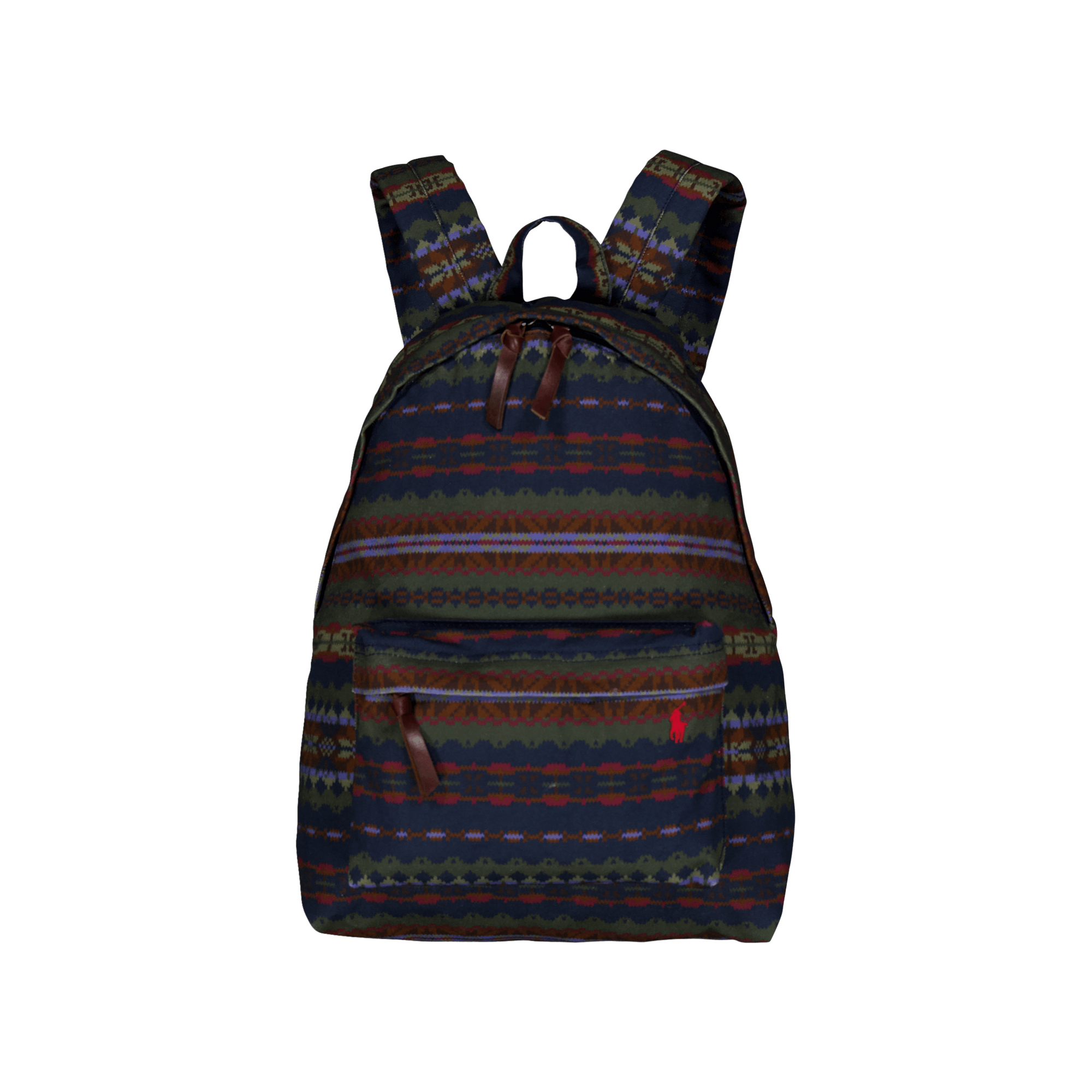 Fair Isle Canvas Backpack Printed Fairisle