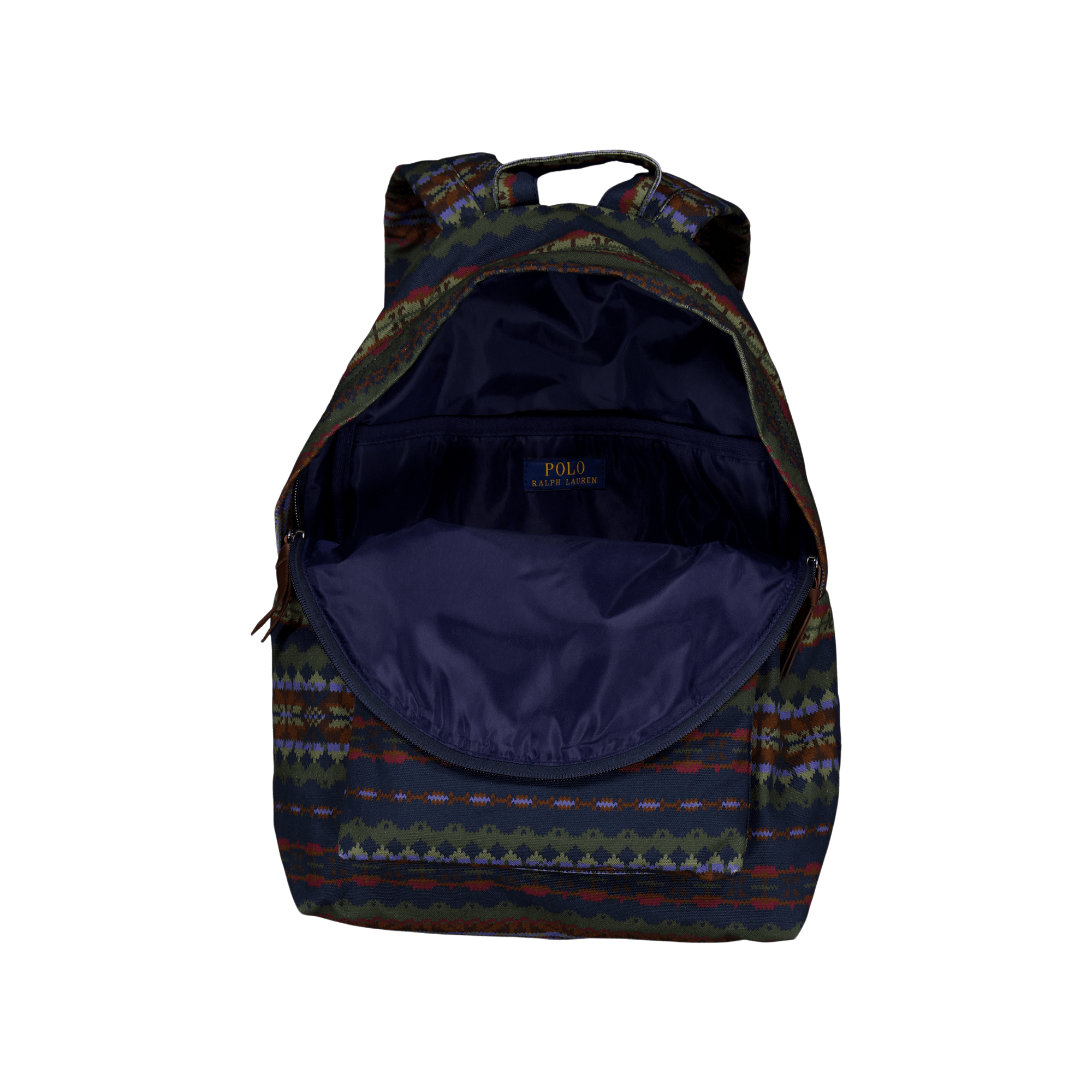 Fair Isle Canvas Backpack Printed Fairisle