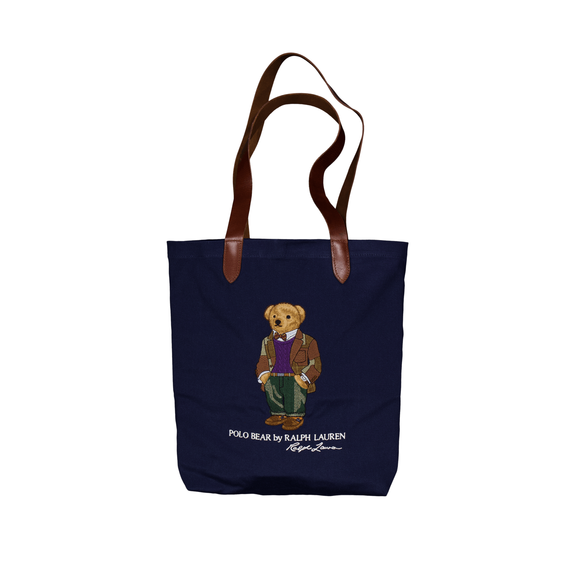 Polo Bear Twill Shopper Tote Newport Navy Bear