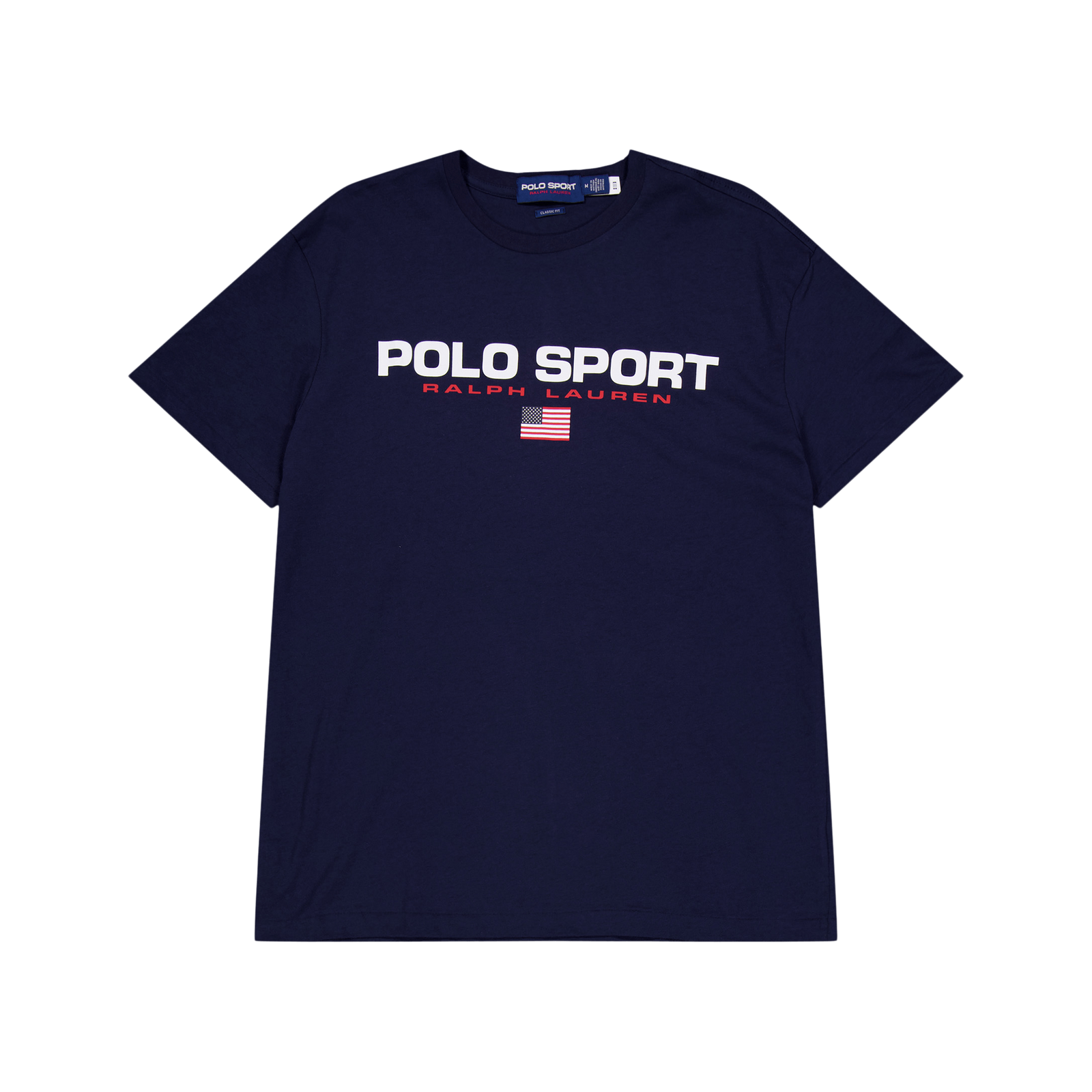 Classic Fit Polo Sport Jersey T-Shirt Cruise Navy / White