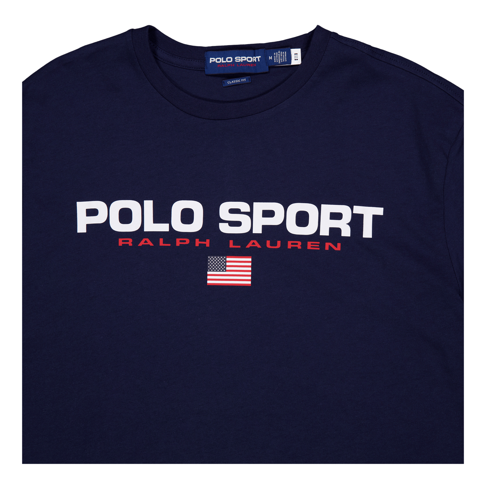 Classic Fit Polo Sport Jersey T-Shirt Cruise Navy / White