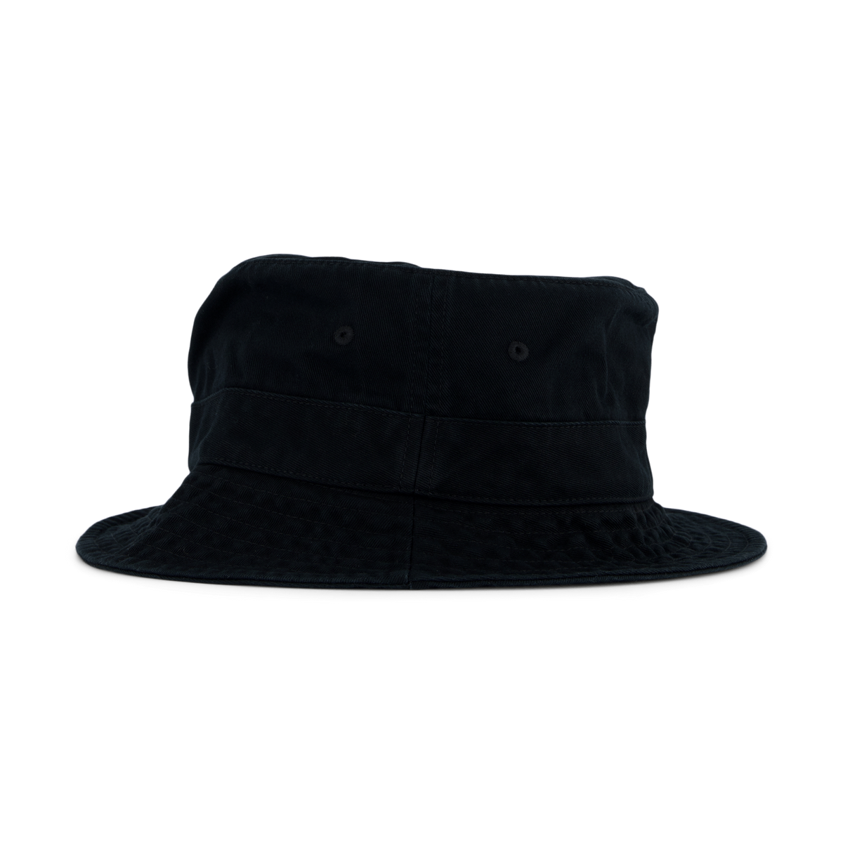 Cotton Chino Bucket Hat Polo Black