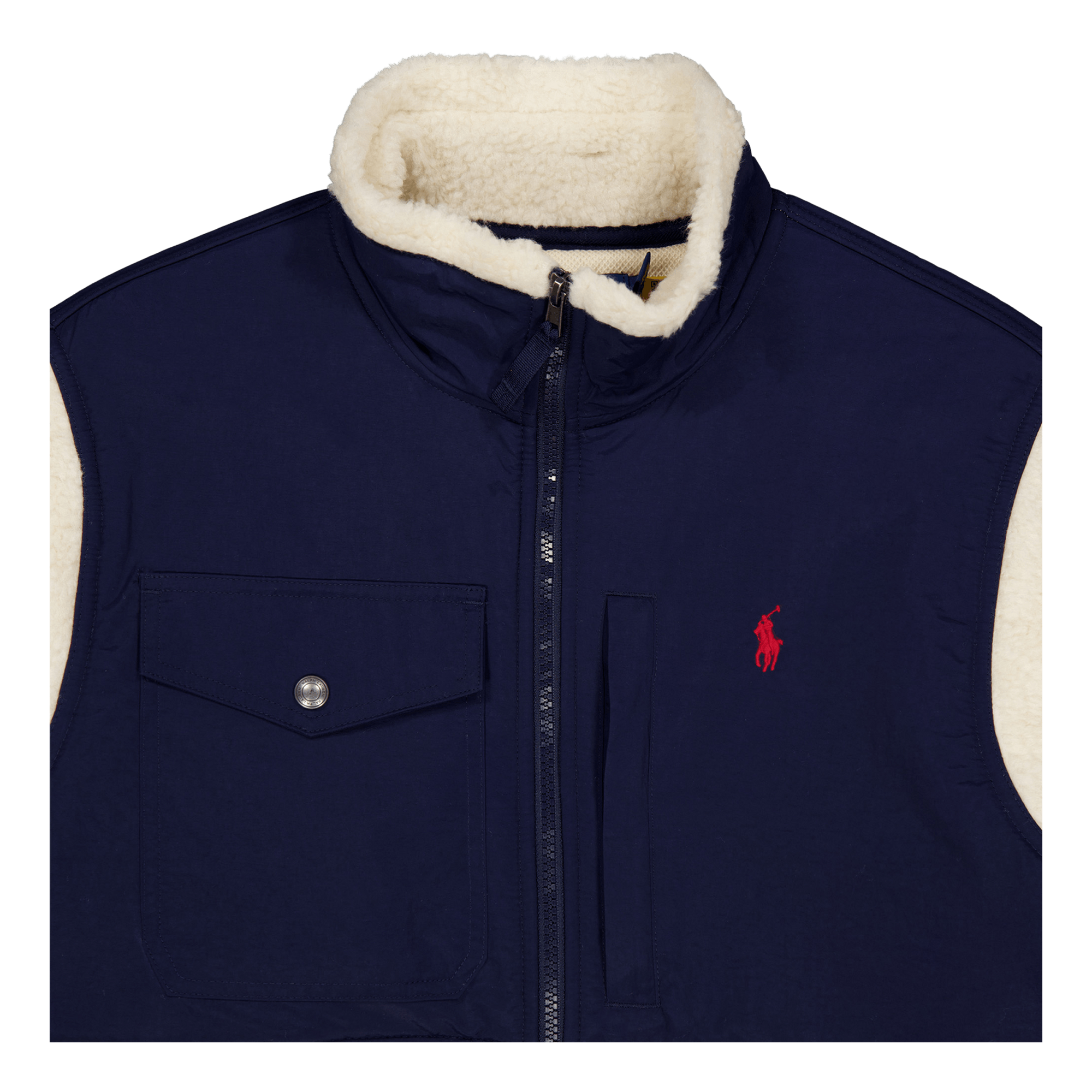 Wind-Blocking Hybrid Jacket Wintercream/ Newport Navy