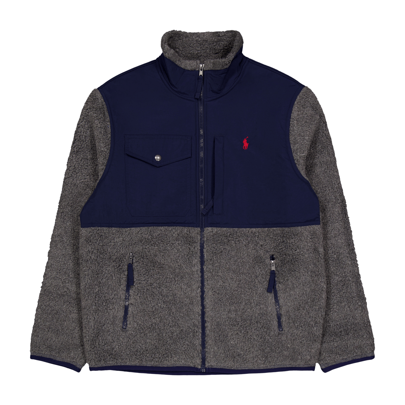 Wind-Blocking Hybrid Jacket Barclay Heather/Newport Navy