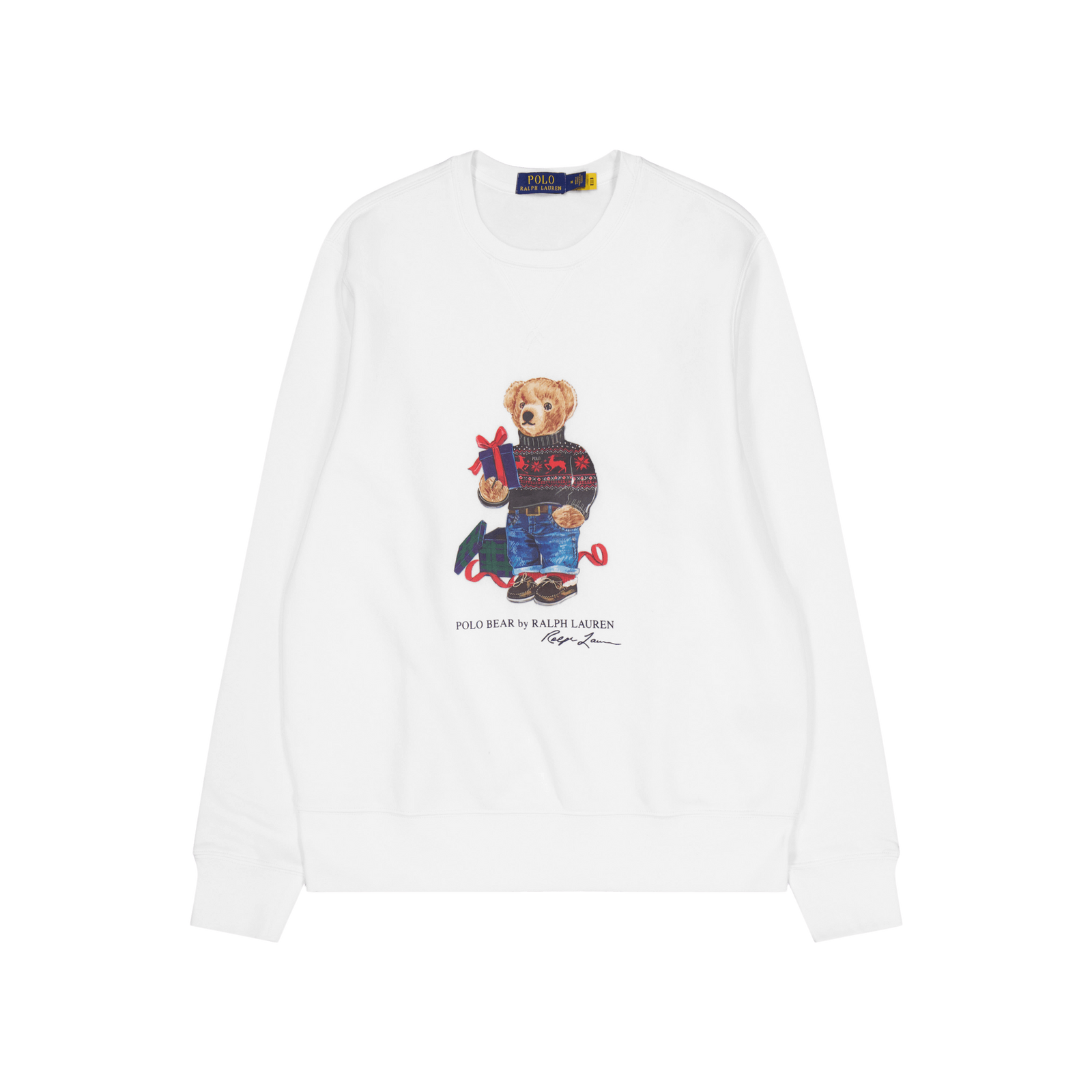 Polo Bear Fleece Sweatshirt Fa23 White Gift Bear