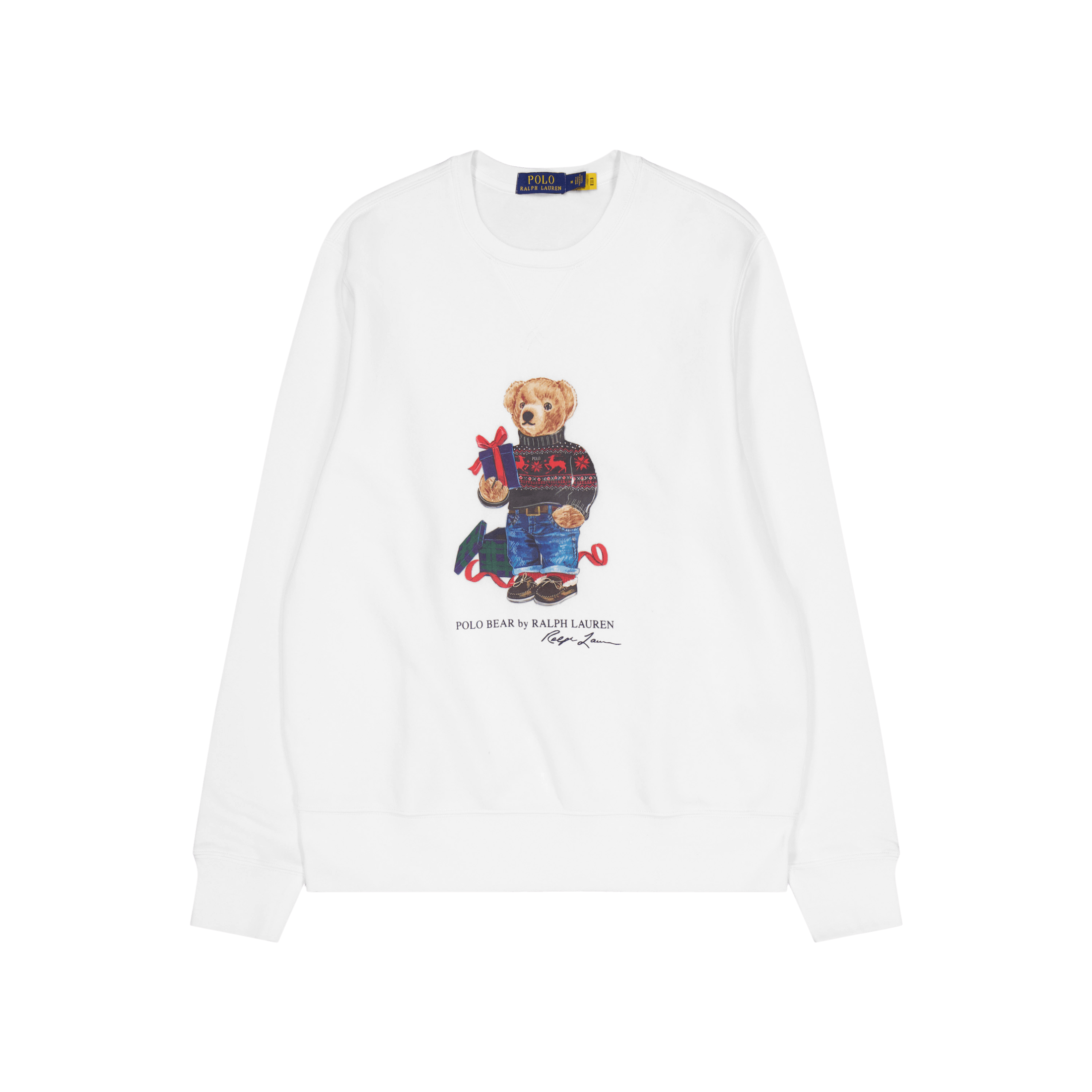 Polo bear sweatshirt 2024 white