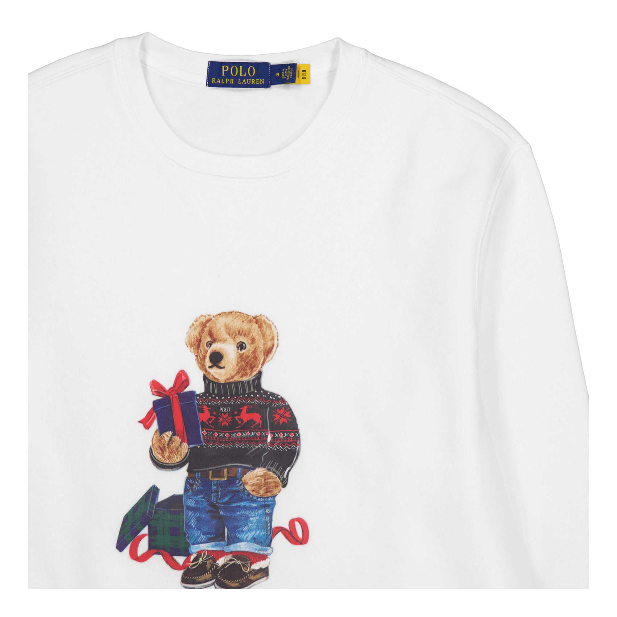 Polo Bear Fleece Sweatshirt Fa23 White Gift Bear