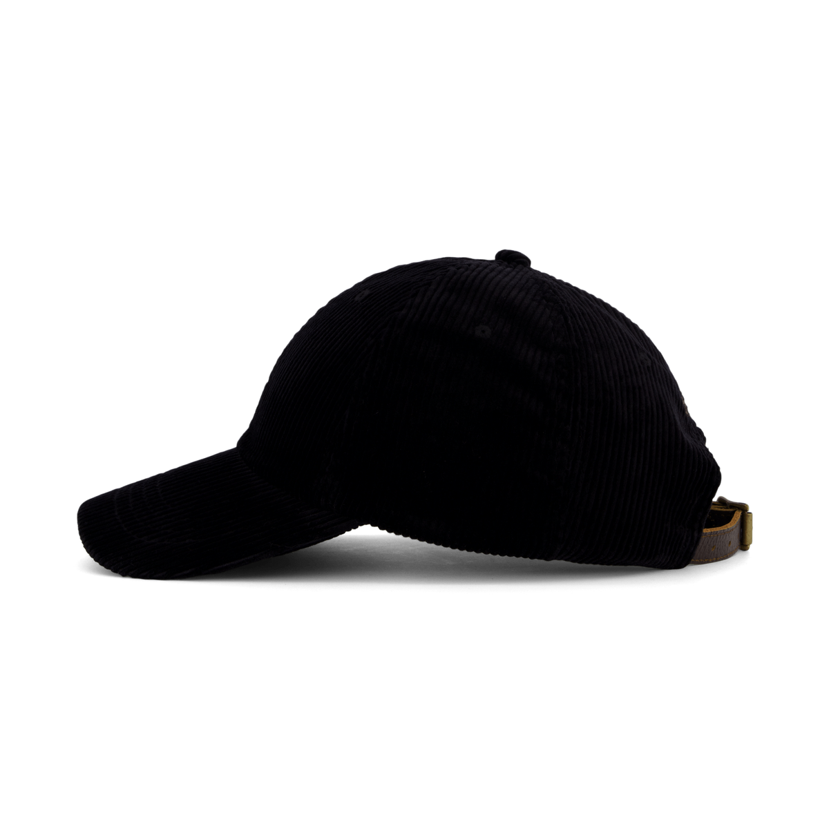 Corduroy Ball Cap Polo Black
