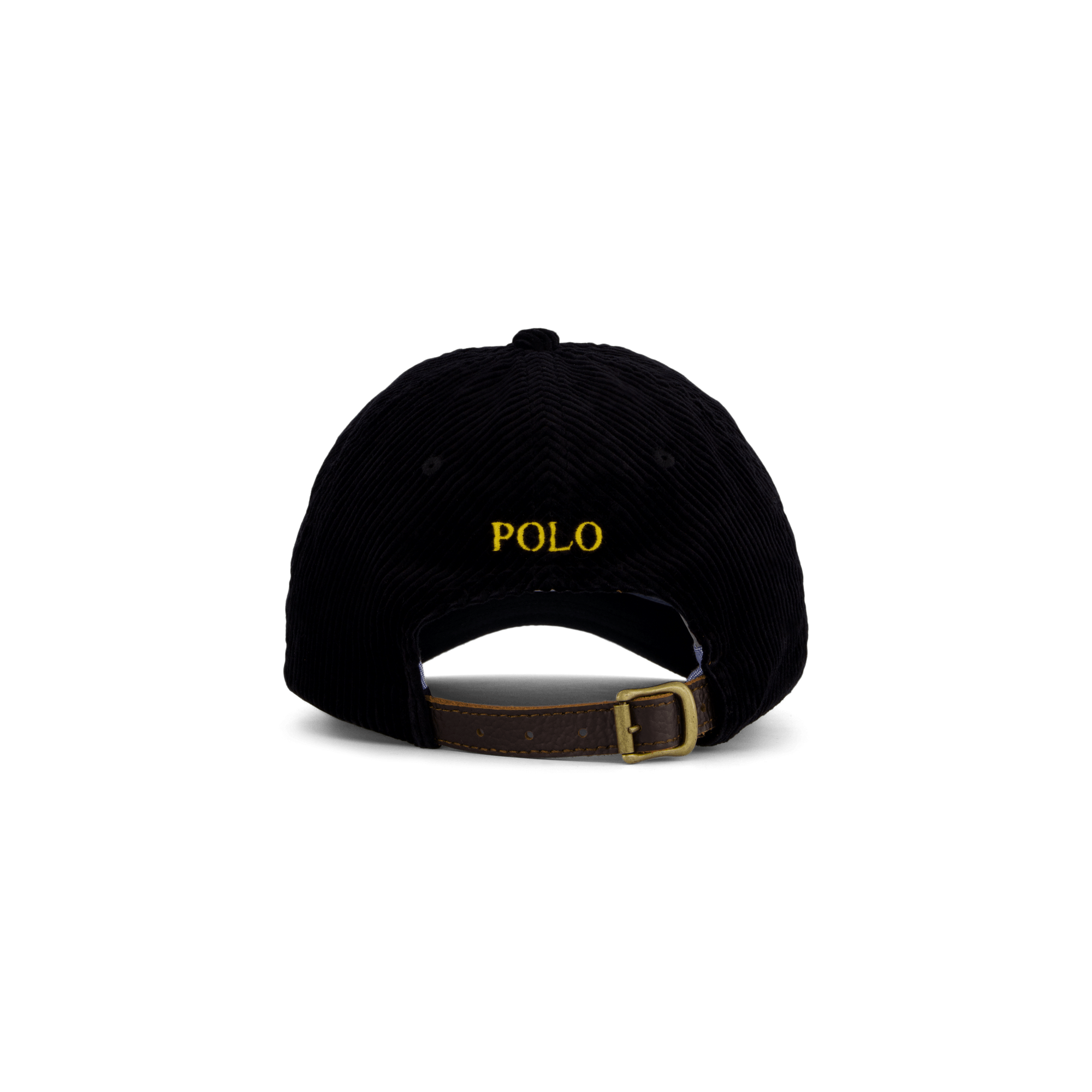 Corduroy Ball Cap Polo Black