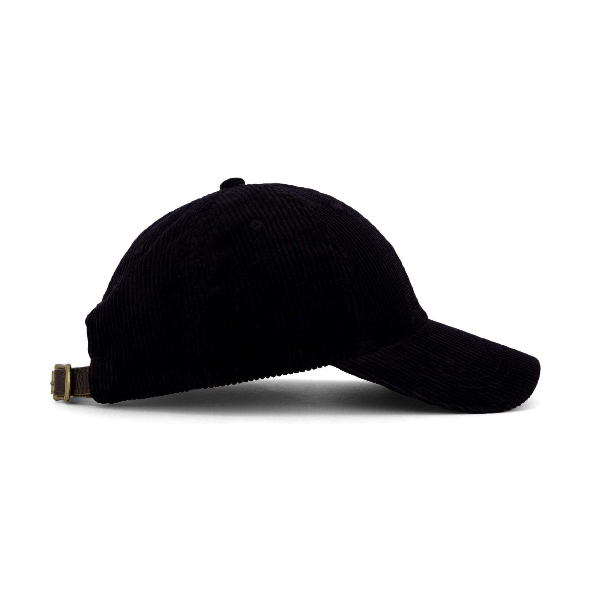 Corduroy Ball Cap Polo Black