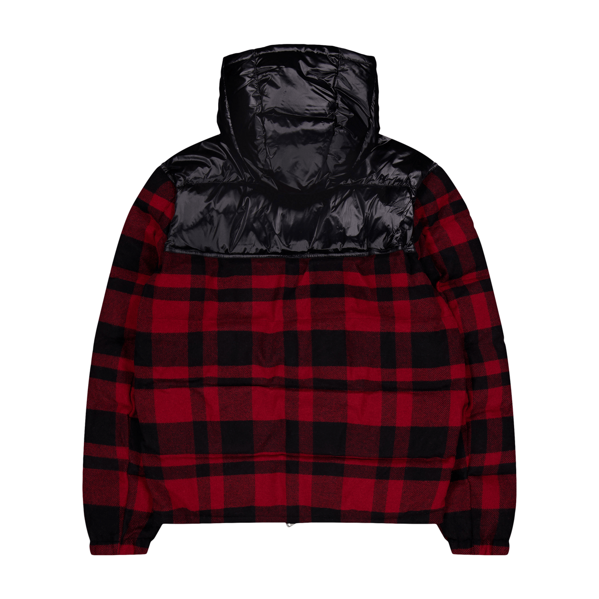 Water-Repellent Hybrid Down Jacket Polo Black/Holiday Check