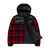 Water-Repellent Hybrid Down Jacket Polo Black/Holiday Check