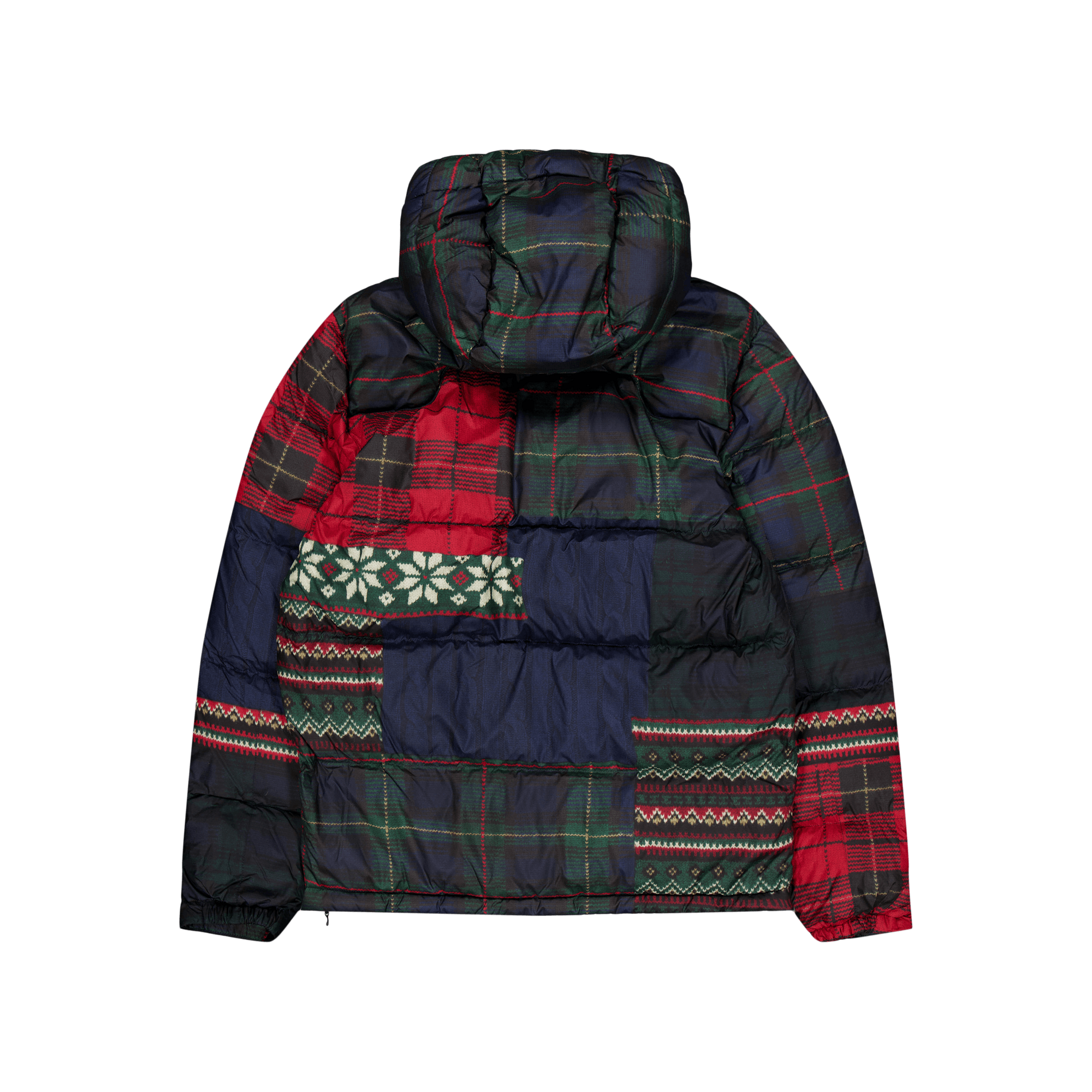 Polo patchwork down jacket hotsell