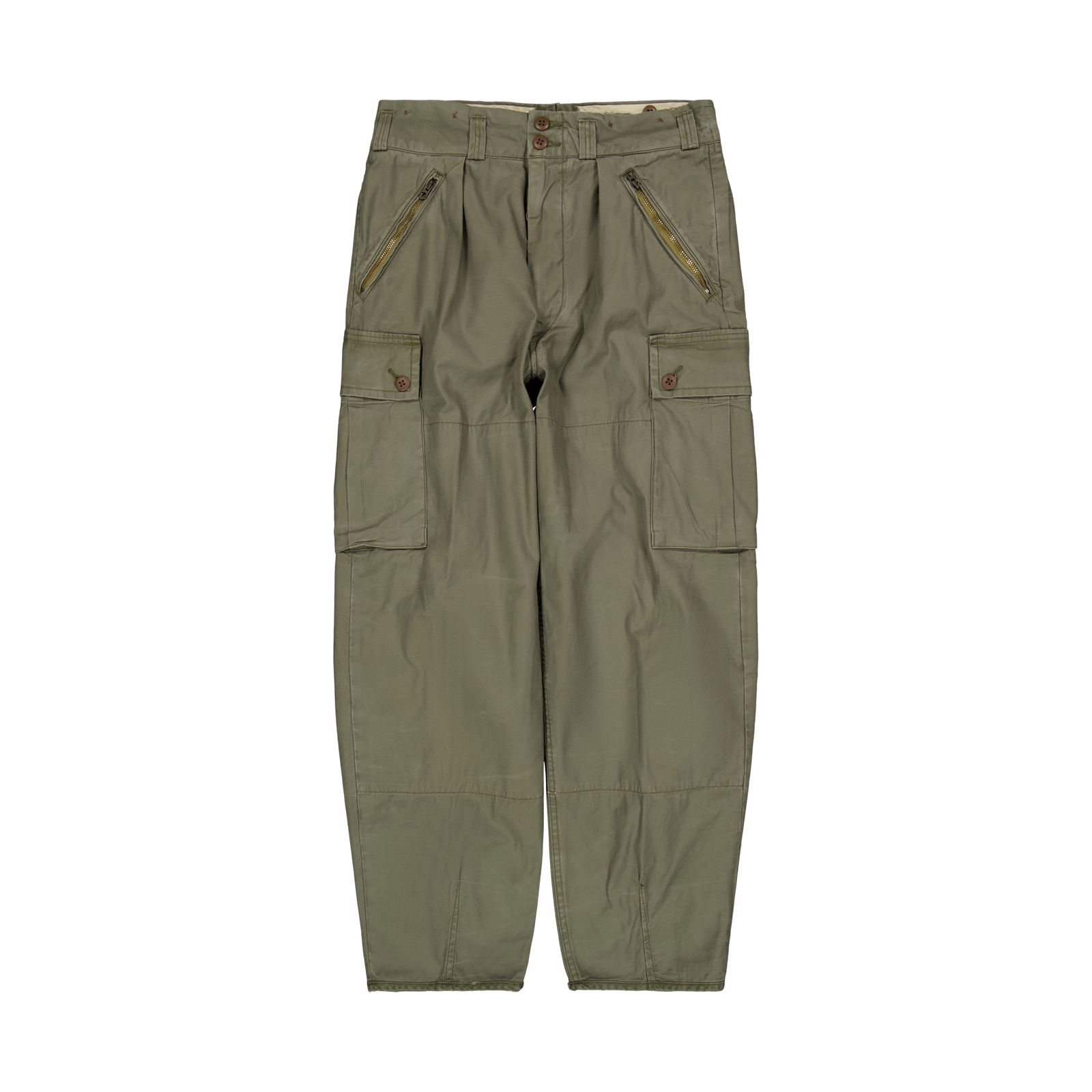 Baggy Fit Reverse-Sateen Cargo Pant Thermal Green