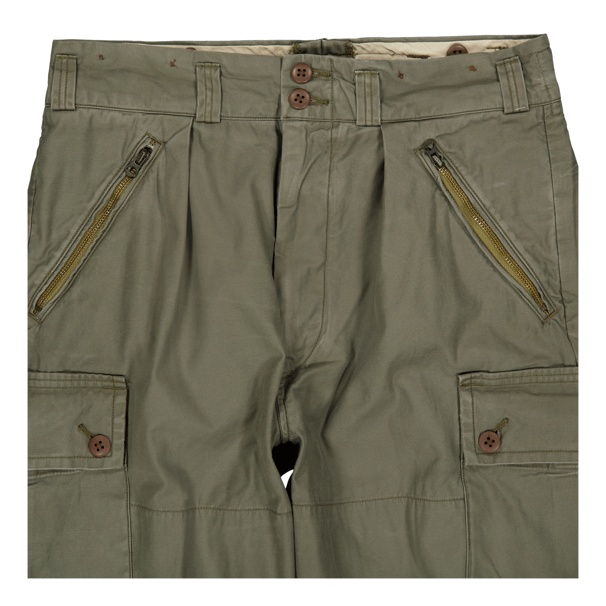 Baggy Fit Reverse-Sateen Cargo Pant Thermal Green